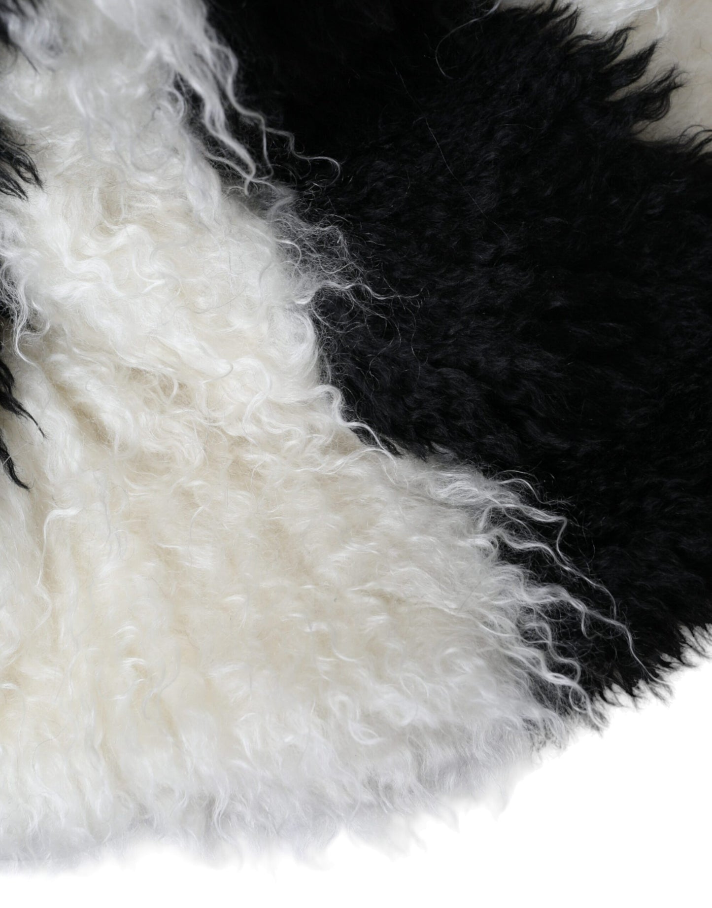 Dolce & Gabbana Black White Stripes Mohair Fur Bucket Hat Curated Luxury Accessories by Orvyn