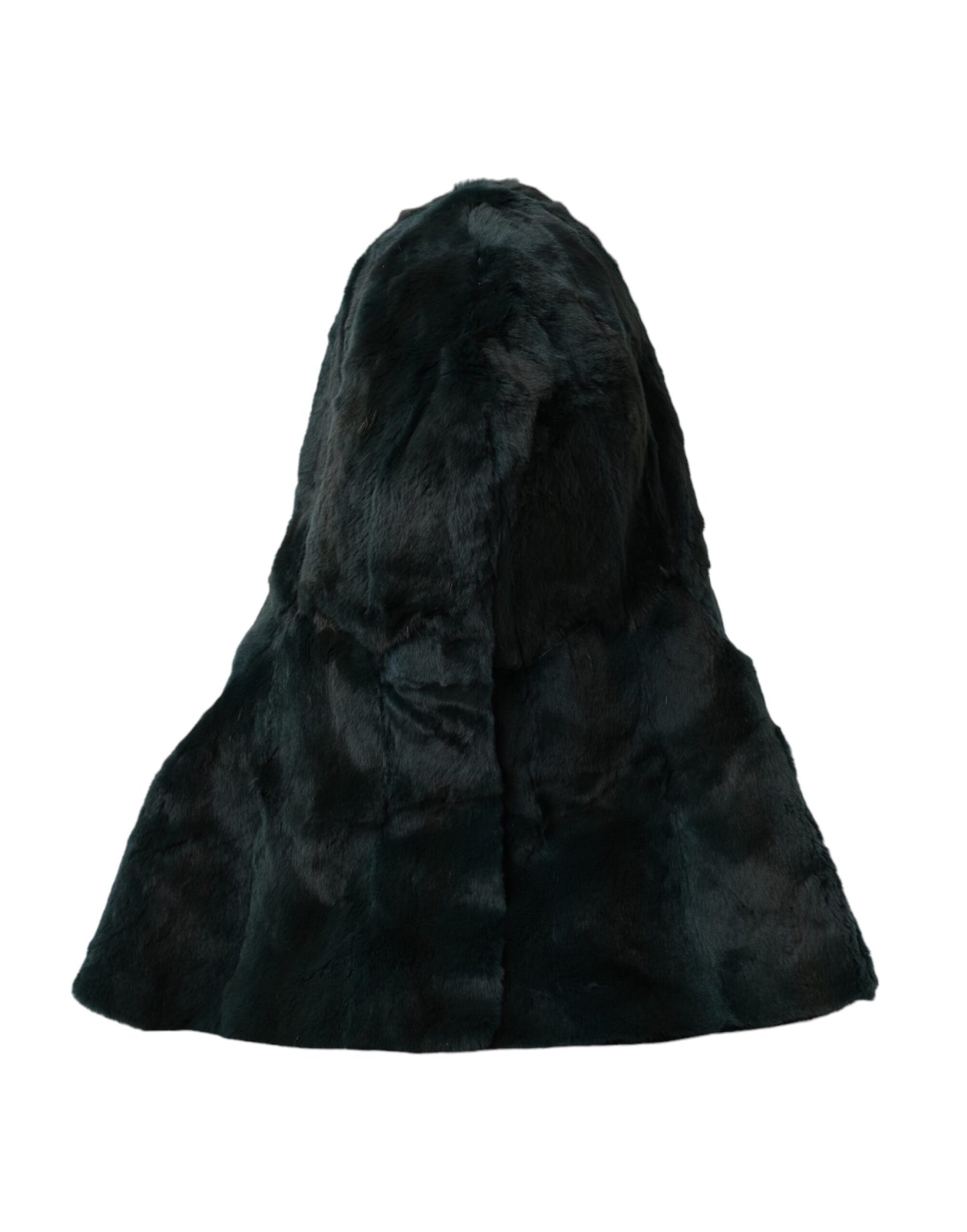 Dolce & Gabbana Black Weasel Fur Whole Head Wrap Hat Curated Luxury Accessories by Orvyn