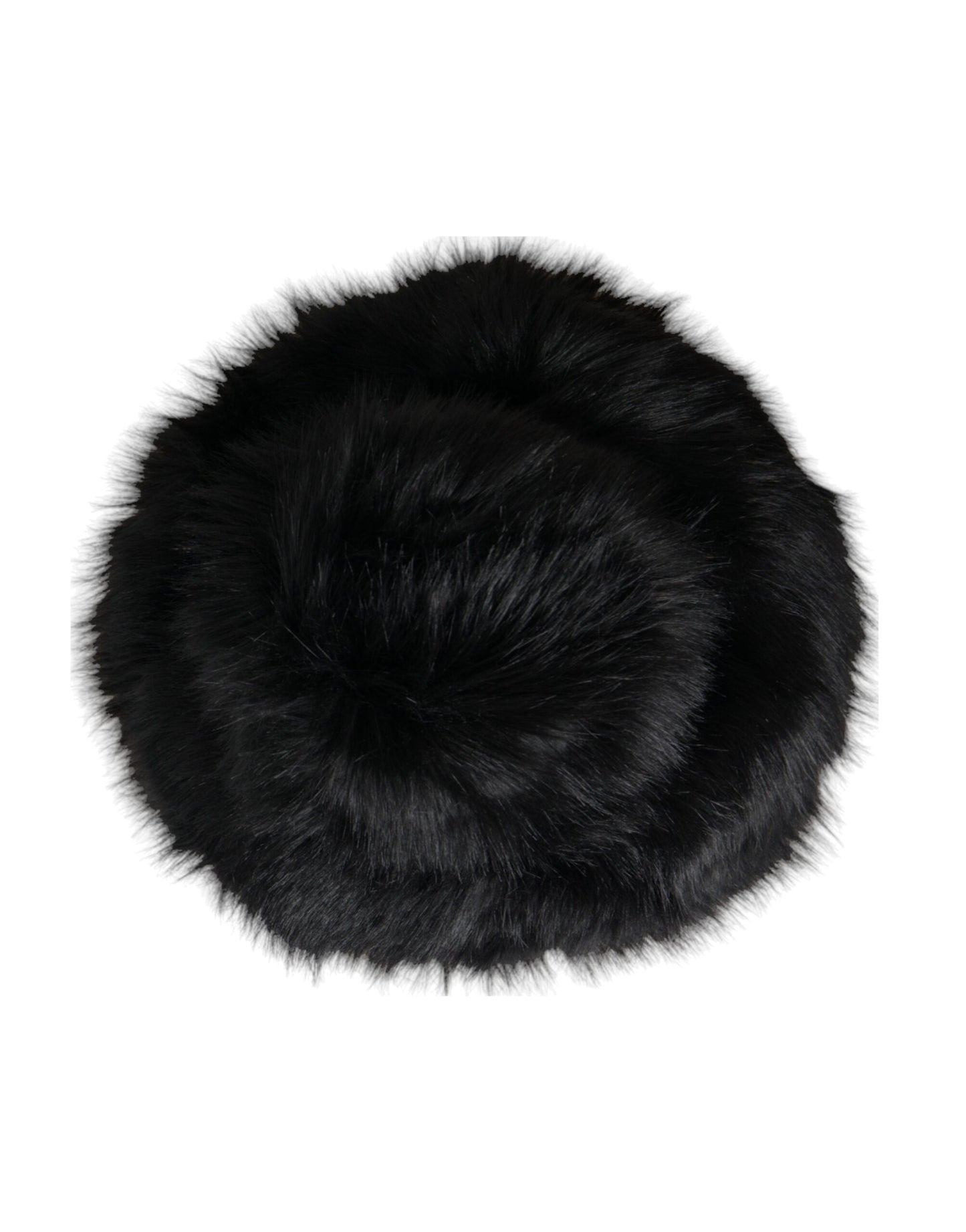 Dolce & Gabbana Black Faux Fur Womens Bucket Hat Curated Luxury Accessories by Orvyn