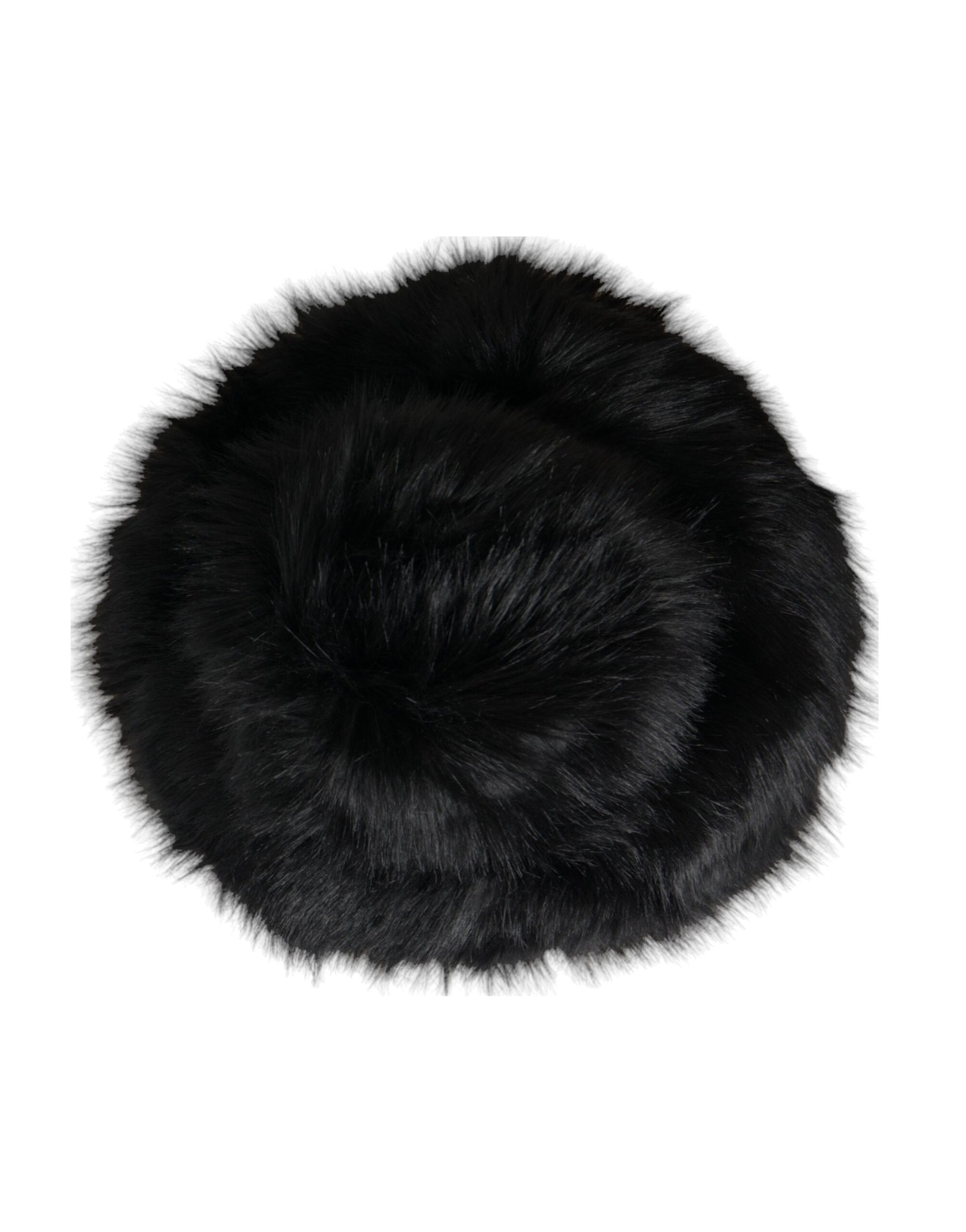 Dolce & Gabbana Black Faux Fur Womens Bucket Hat Curated Luxury Accessories by Orvyn