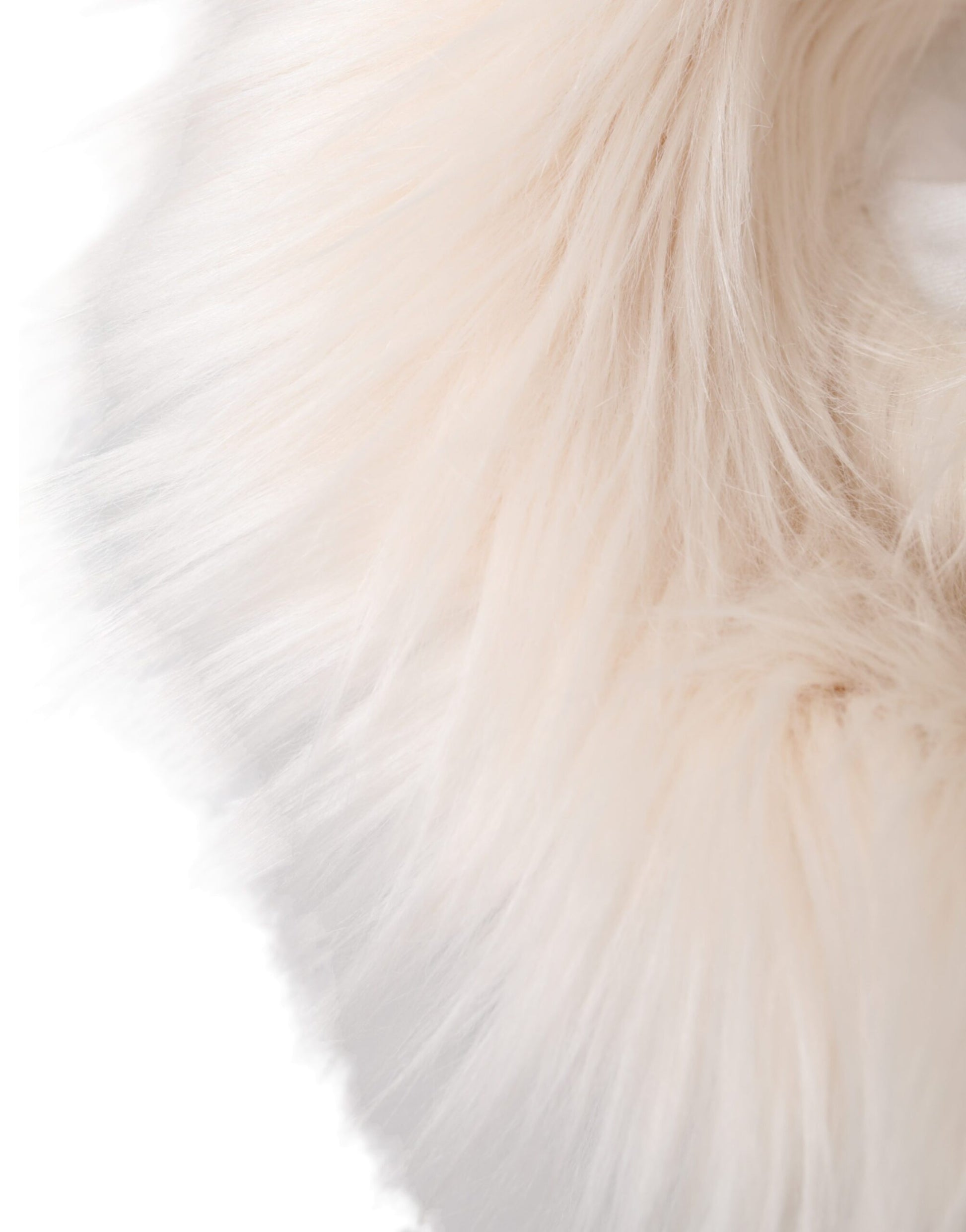 Dolce & Gabbana White Acrylic Fur Womens Bucket Hat Curated Luxury Accessories by Orvyn