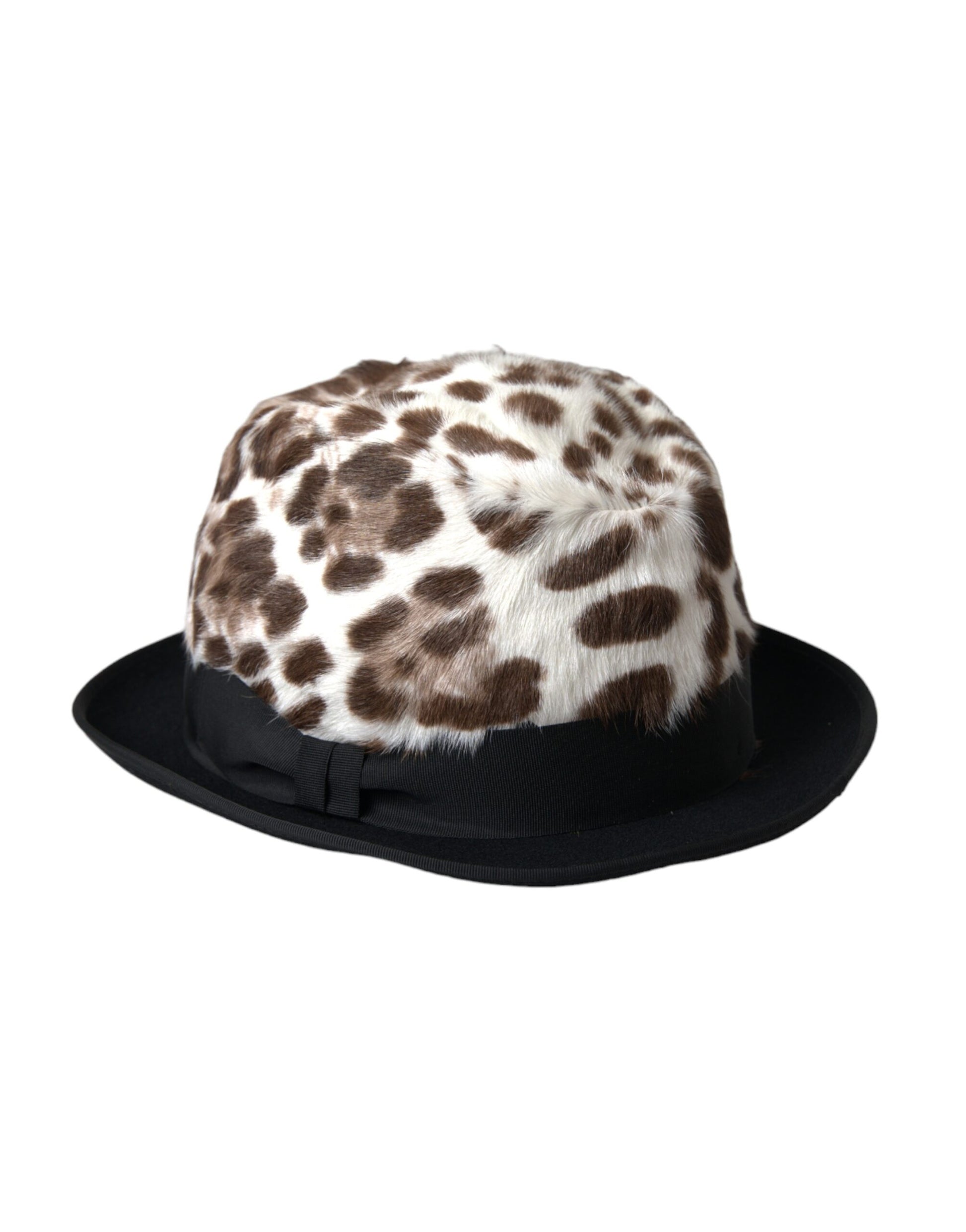 Dolce & Gabbana Multicolor Leopard Women Fedora Hat Curated Luxury Accessories by Orvyn