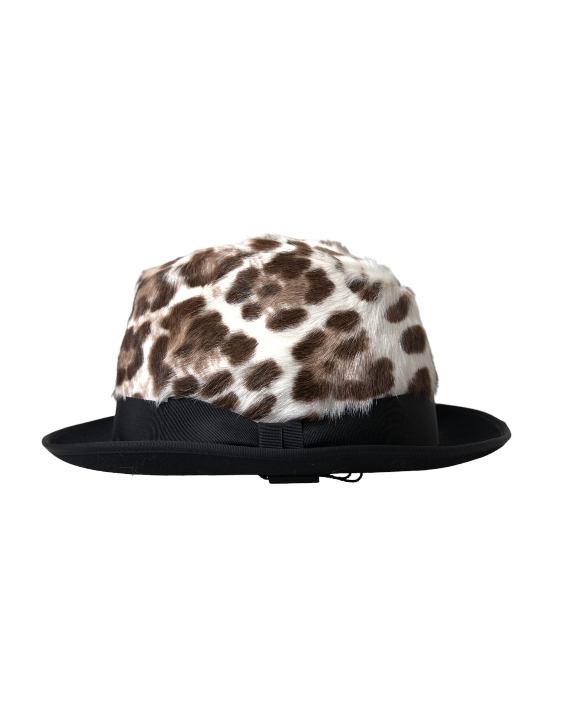 Dolce & Gabbana Multicolor Leopard Women Fedora Hat Curated Luxury Accessories by Orvyn
