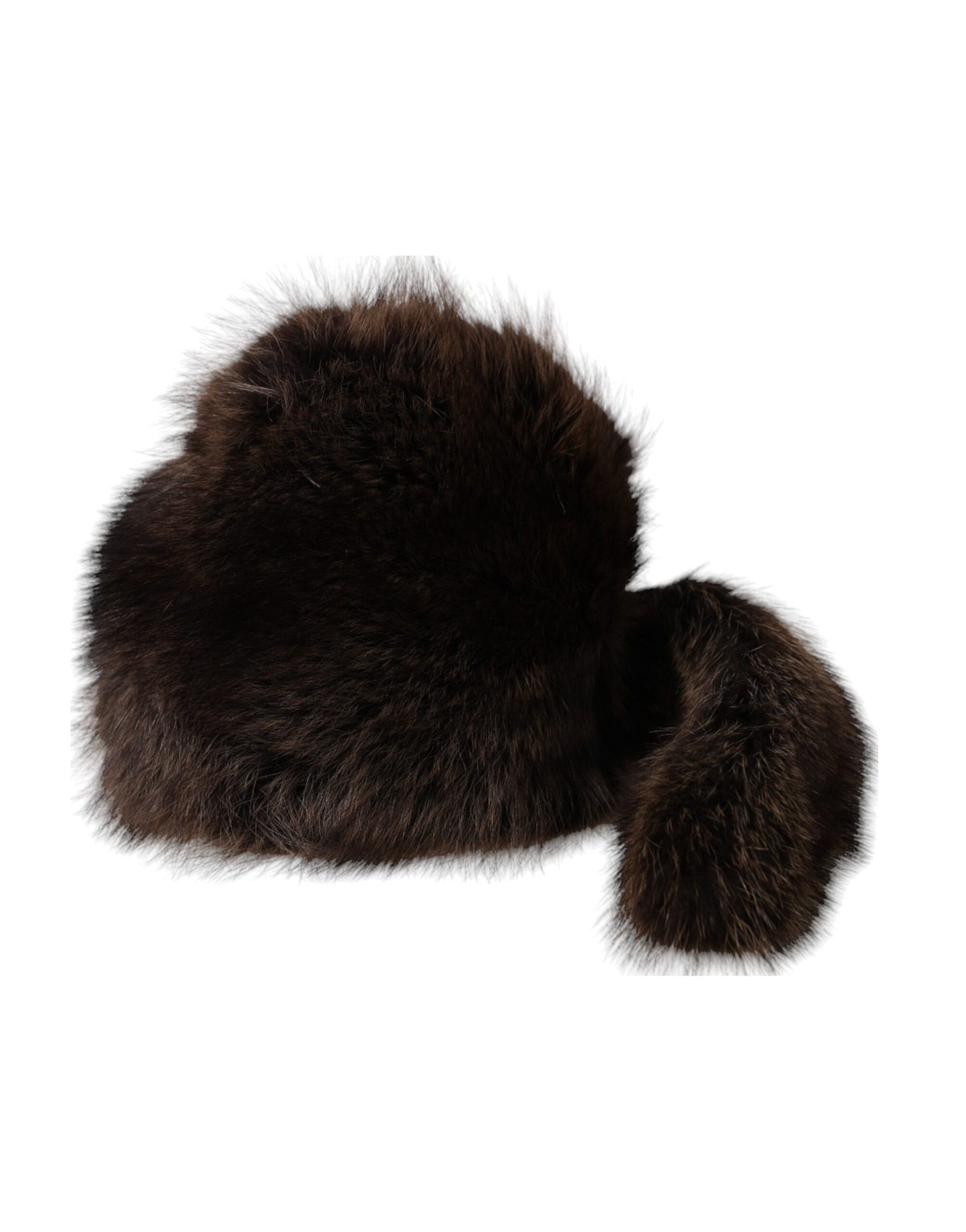 Dolce & Gabbana Women Brown Raccoon Fur Bucket Hat Curated Luxury Accessories by Orvyn