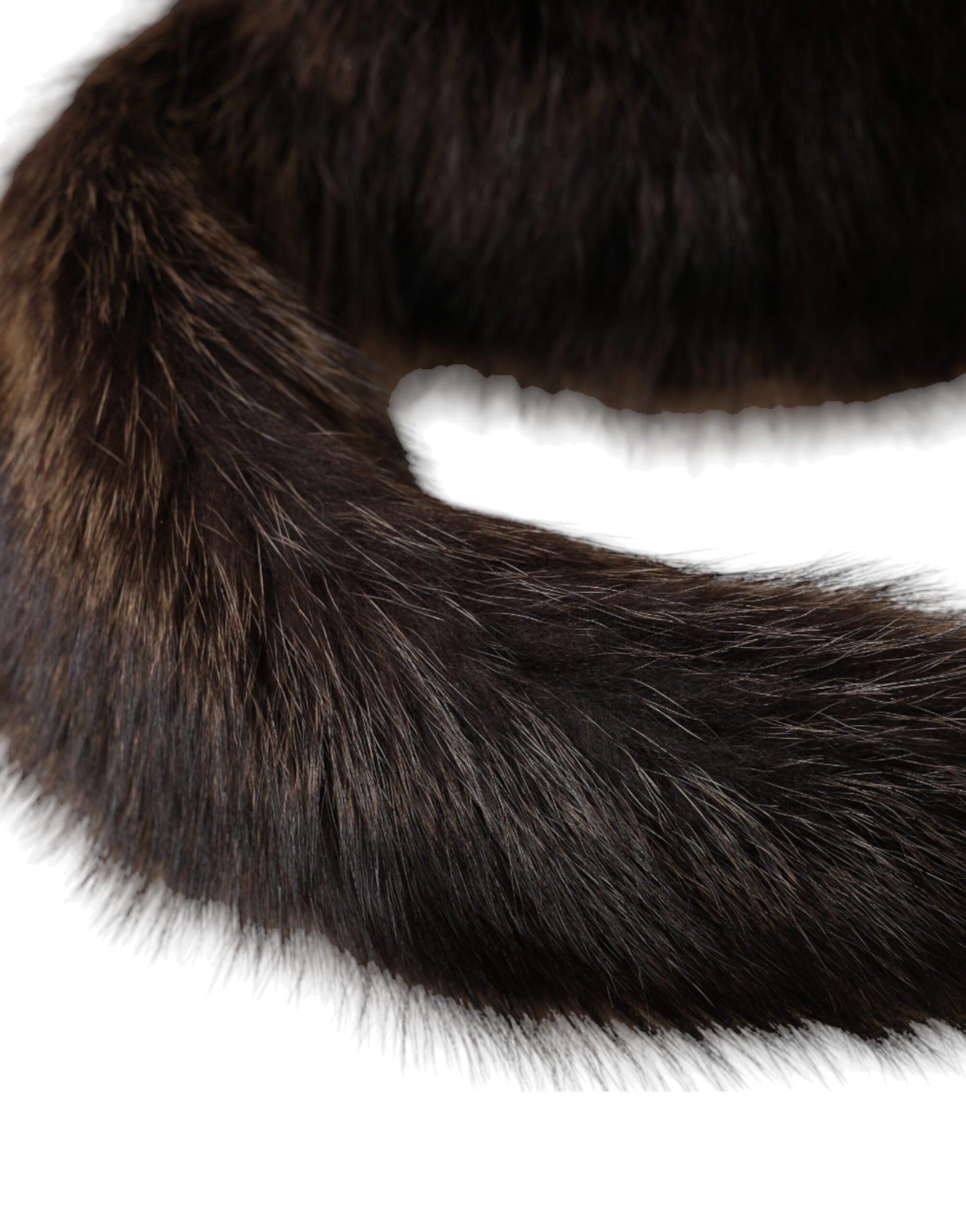 Dolce & Gabbana Women Brown Raccoon Fur Bucket Hat Curated Luxury Accessories by Orvyn