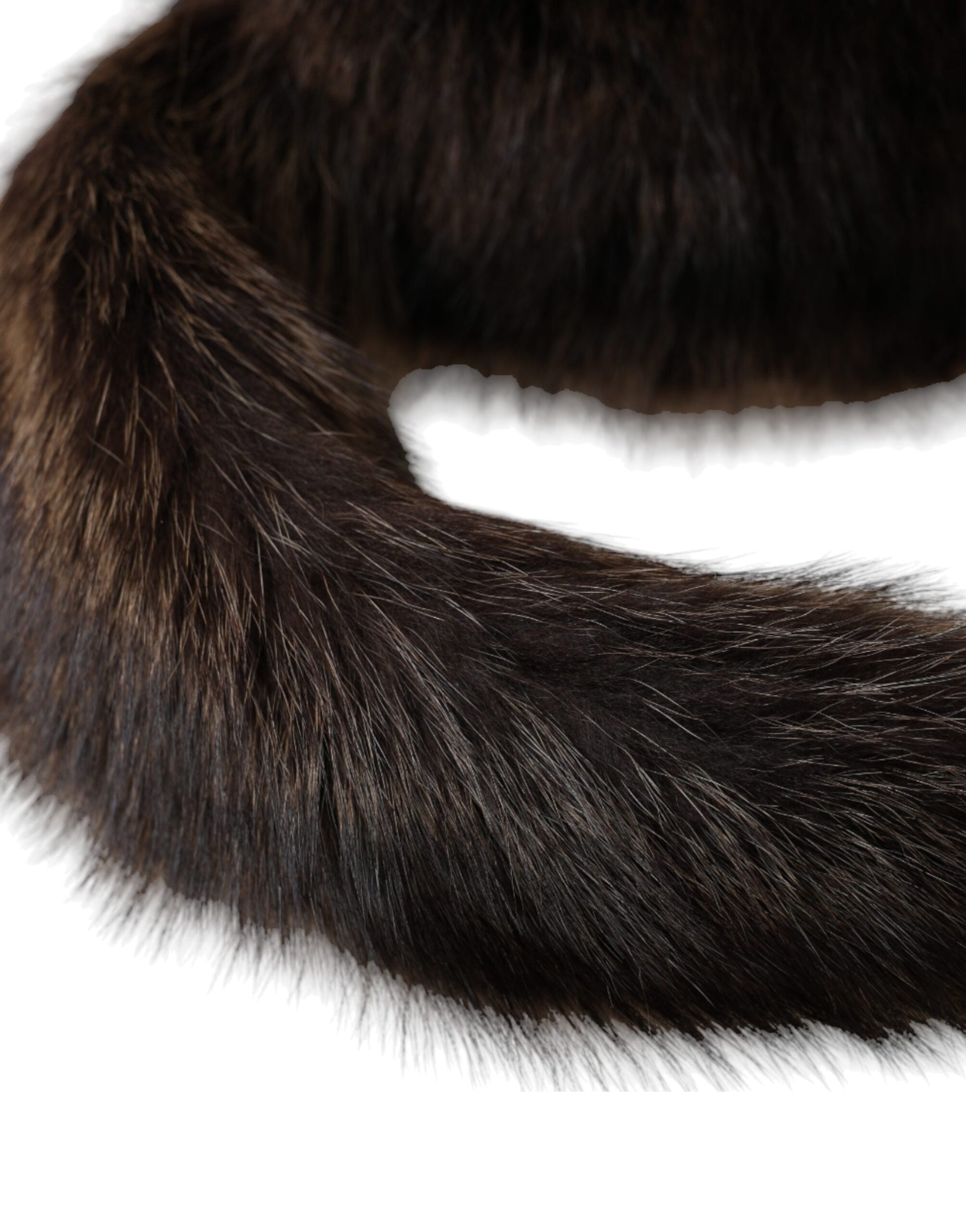 Dolce & Gabbana Women Brown Raccoon Fur Bucket Hat Curated Luxury Accessories by Orvyn