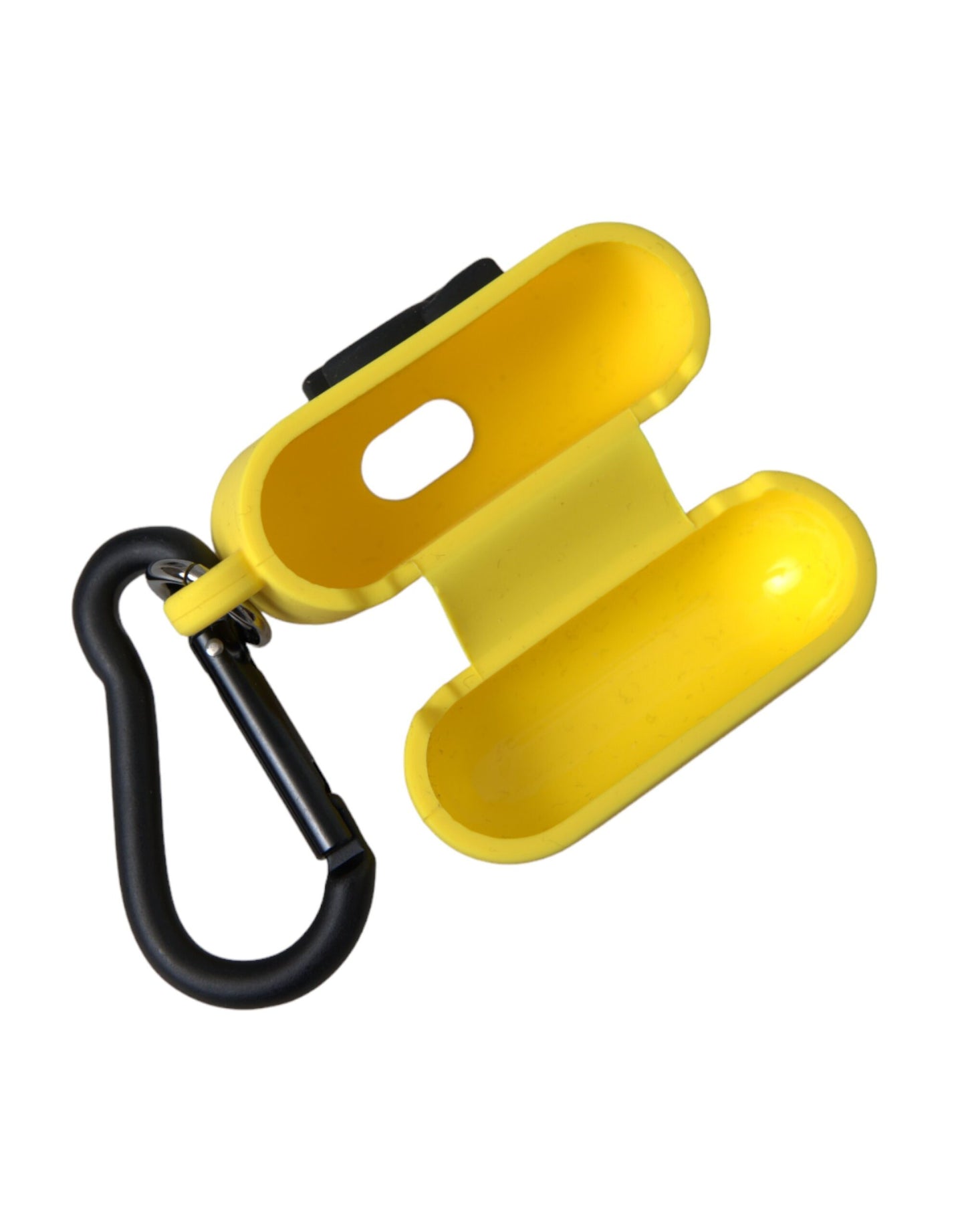 Dolce & Gabbana Yellow Silicone Logo Embossed Airpods Case Curated Luxury Accessories by Orvyn