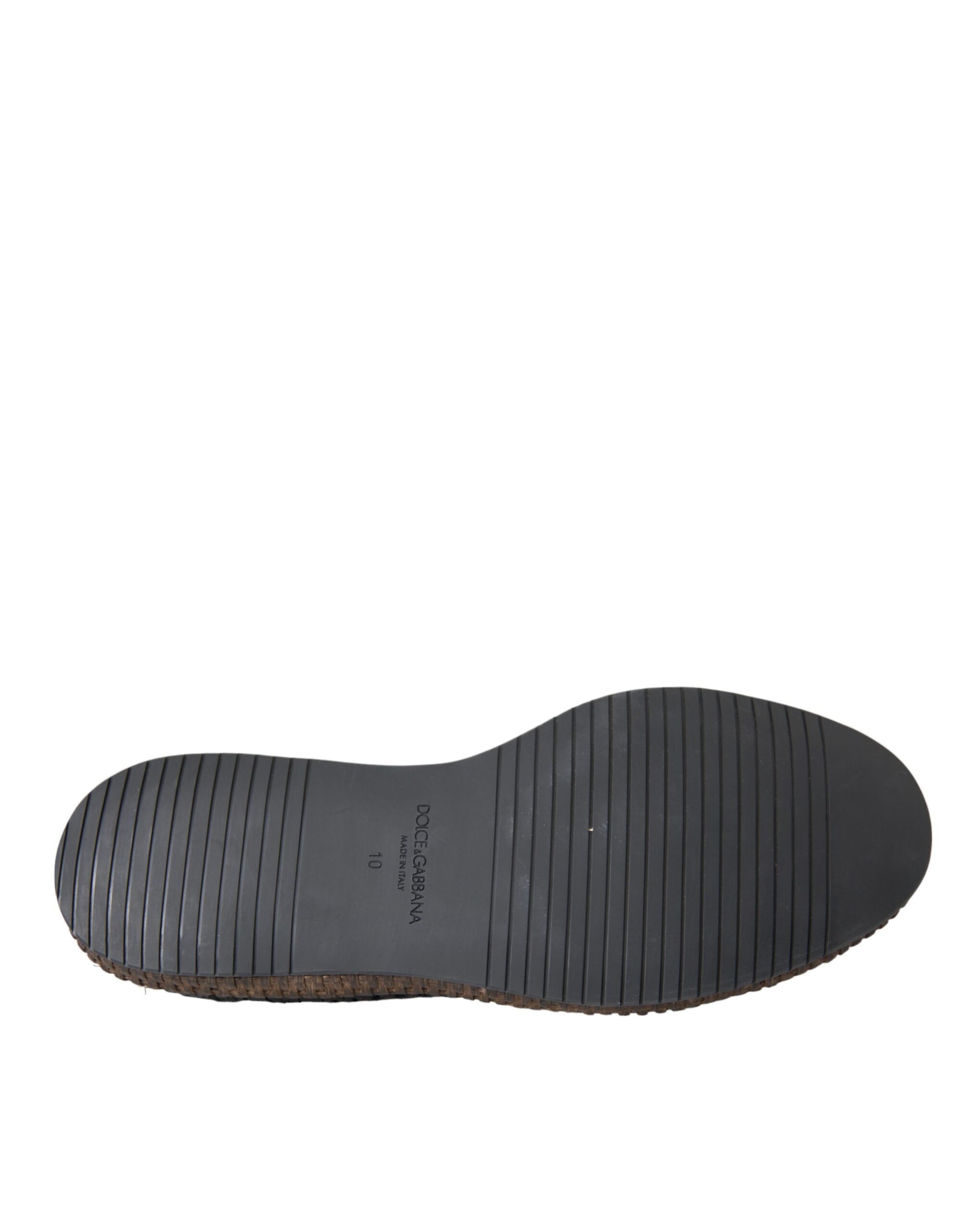 Dolce & Gabbana Black Woven Goat Leather Lace Up Derby Shoes Curated Luxury Accessories by Orvyn