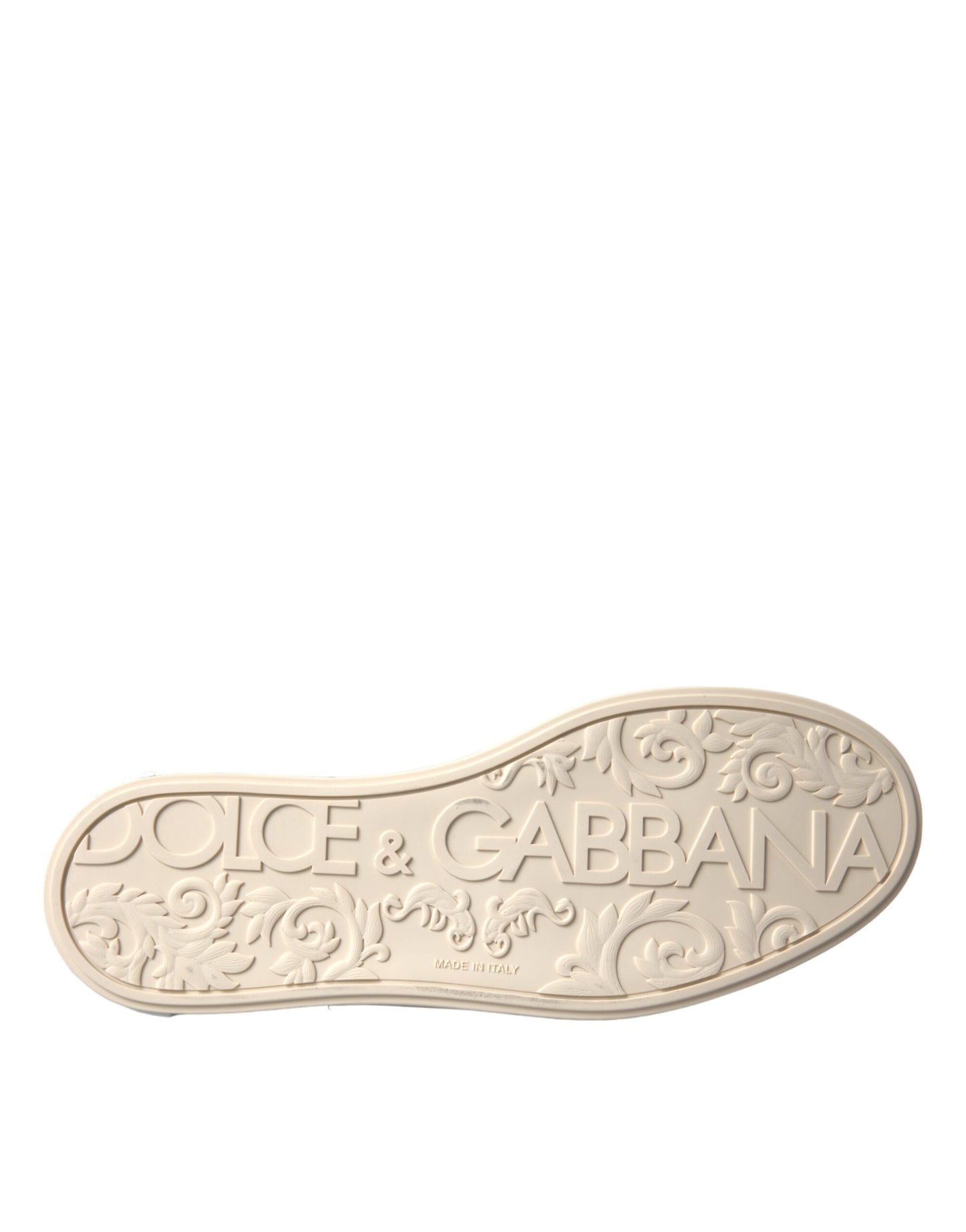 Dolce & Gabbana Silver 'Lace Up' 'Low Top' 'Portofino' Sneakers schwarz