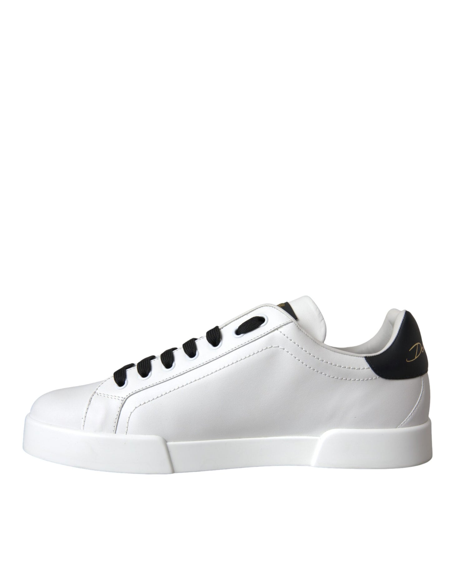 Dolce & Gabbana White Leather DG Logo Casual Low Top Sneakers Shoes Curated Luxury Accessories by Orvyn