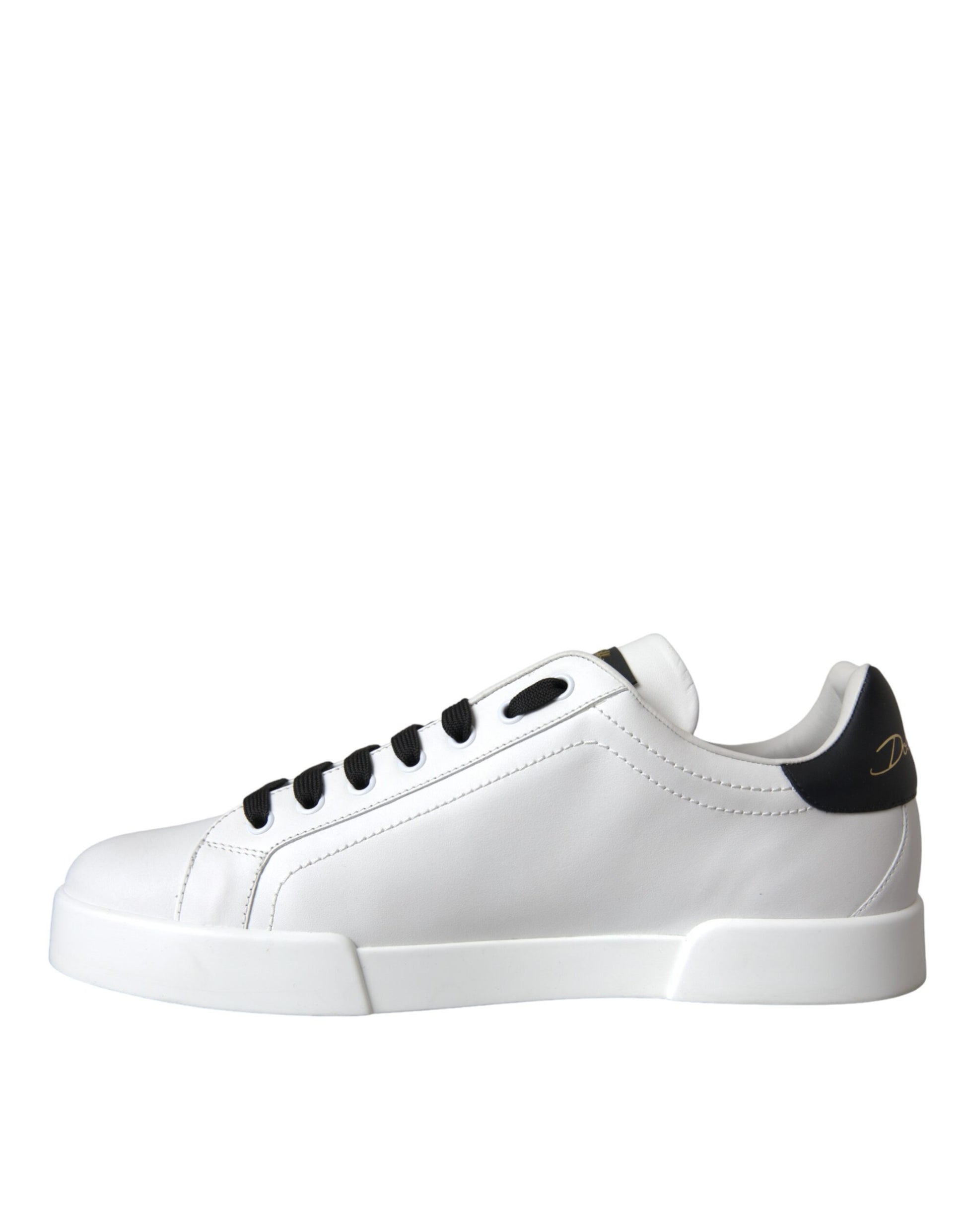 Dolce & Gabbana White Leather DG Logo Casual Low Top Sneakers Shoes Curated Luxury Accessories by Orvyn