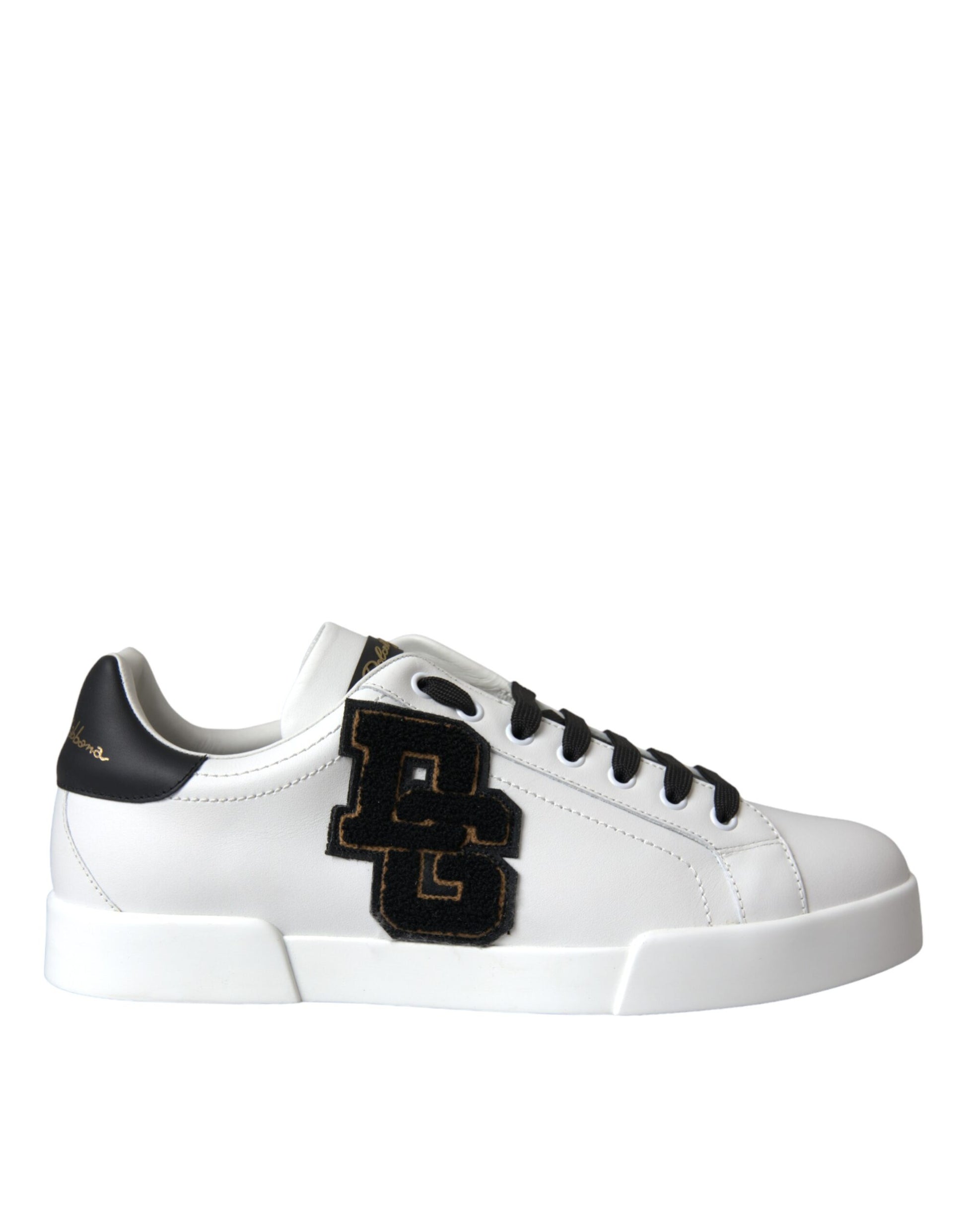 Dolce & Gabbana White Leather DG Logo Casual Low Top Sneakers Shoes Curated Luxury Accessories by Orvyn