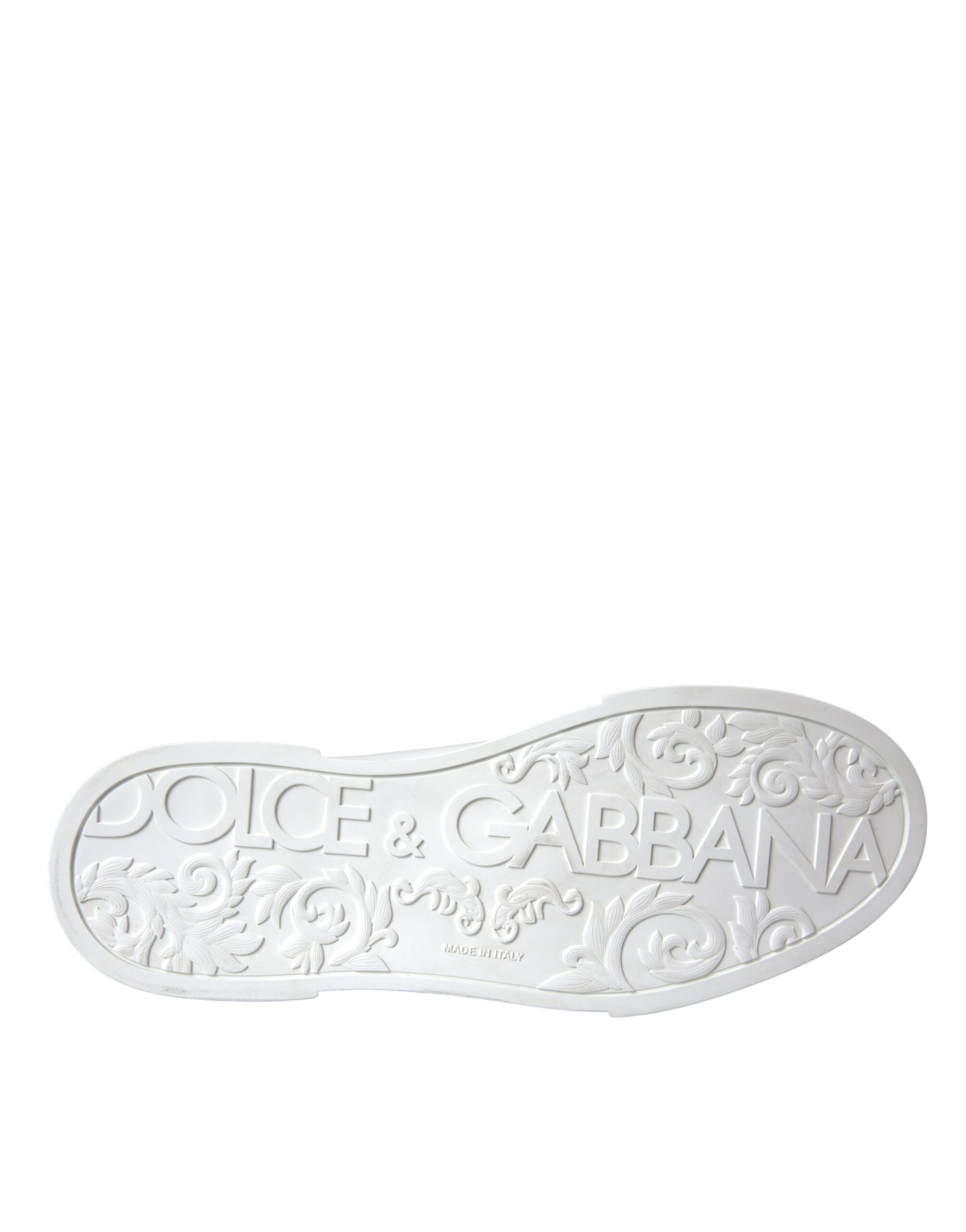 Dolce & Gabbana White Leather DG Logo Casual Low Top Sneakers Shoes Curated Luxury Accessories by Orvyn