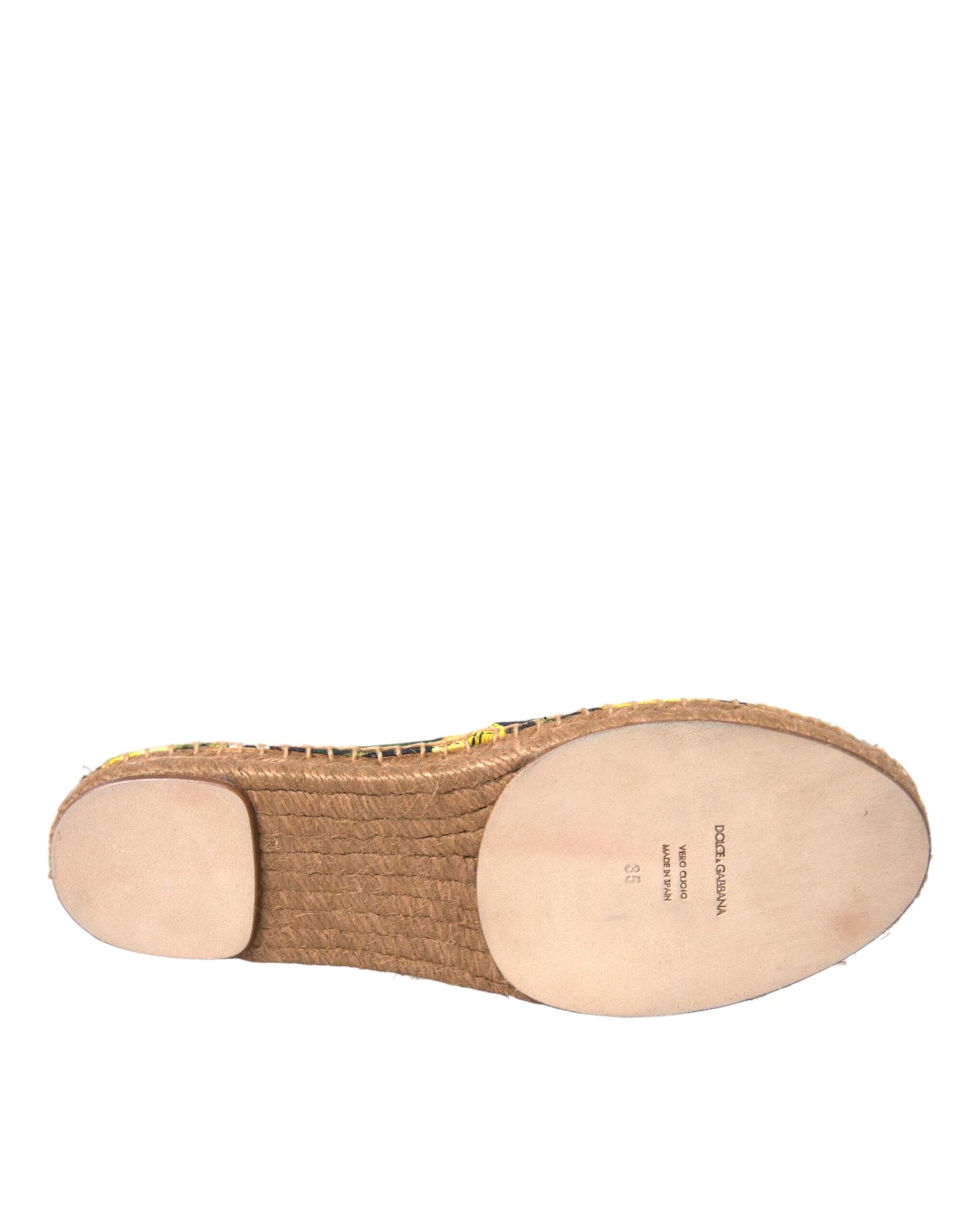 Dolce & Gabbana Multicolor Lemon Slip On Espadrilles Shoes Curated Luxury Accessories by Orvyn