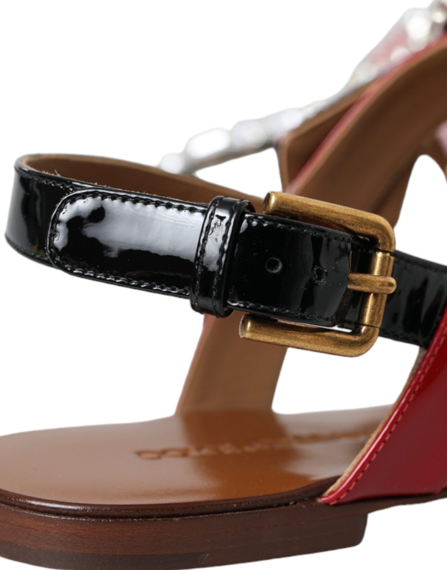 Dolce & Gabbana Multicolor Crystal Sandals Flip Flops Shoes Curated Luxury Accessories by Orvyn