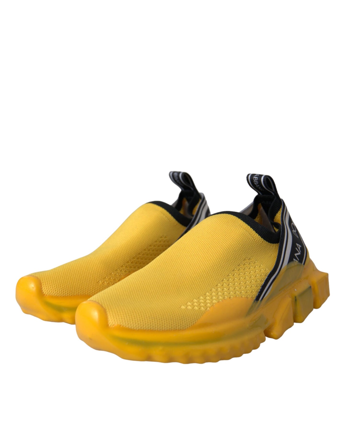 Dolce & Gabbana Yellow Sorrento Slip On Sneakers Women Shoes Curated Luxury Accessories by Orvyn