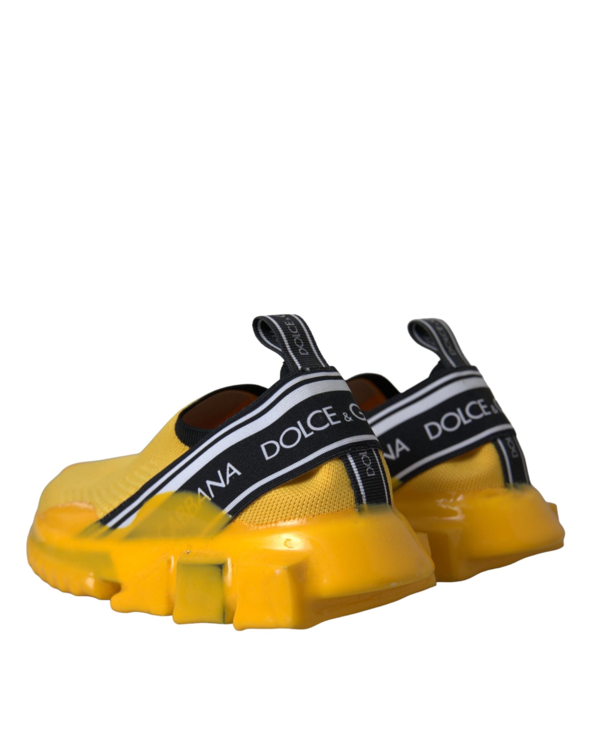 Dolce & Gabbana Yellow Sorrento Slip On Sneakers Women Shoes Curated Luxury Accessories by Orvyn