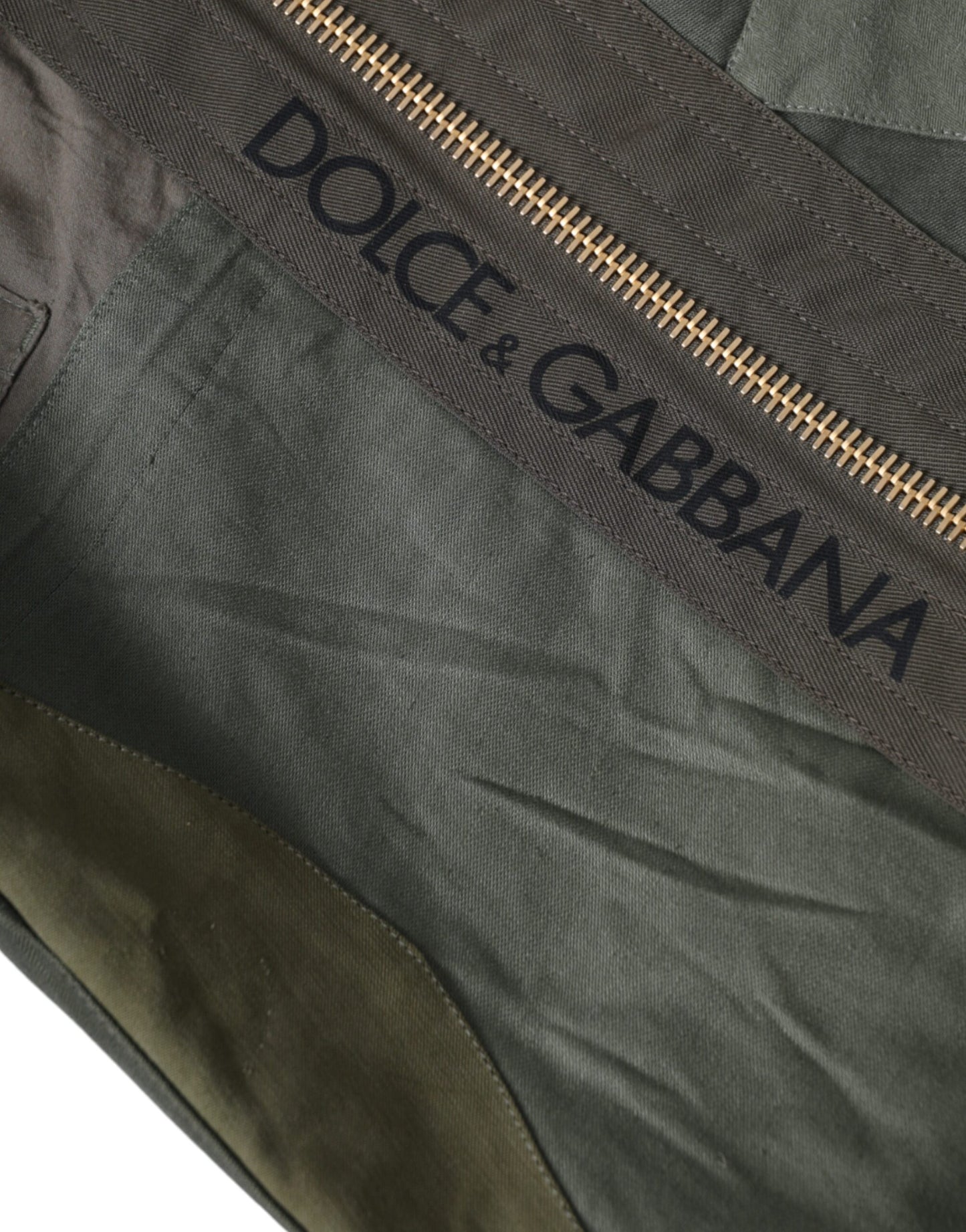 Dolce & Gabbana Military Green Patchwork Rucksack Backpack Bag Curated Luxury Accessories by Orvyn