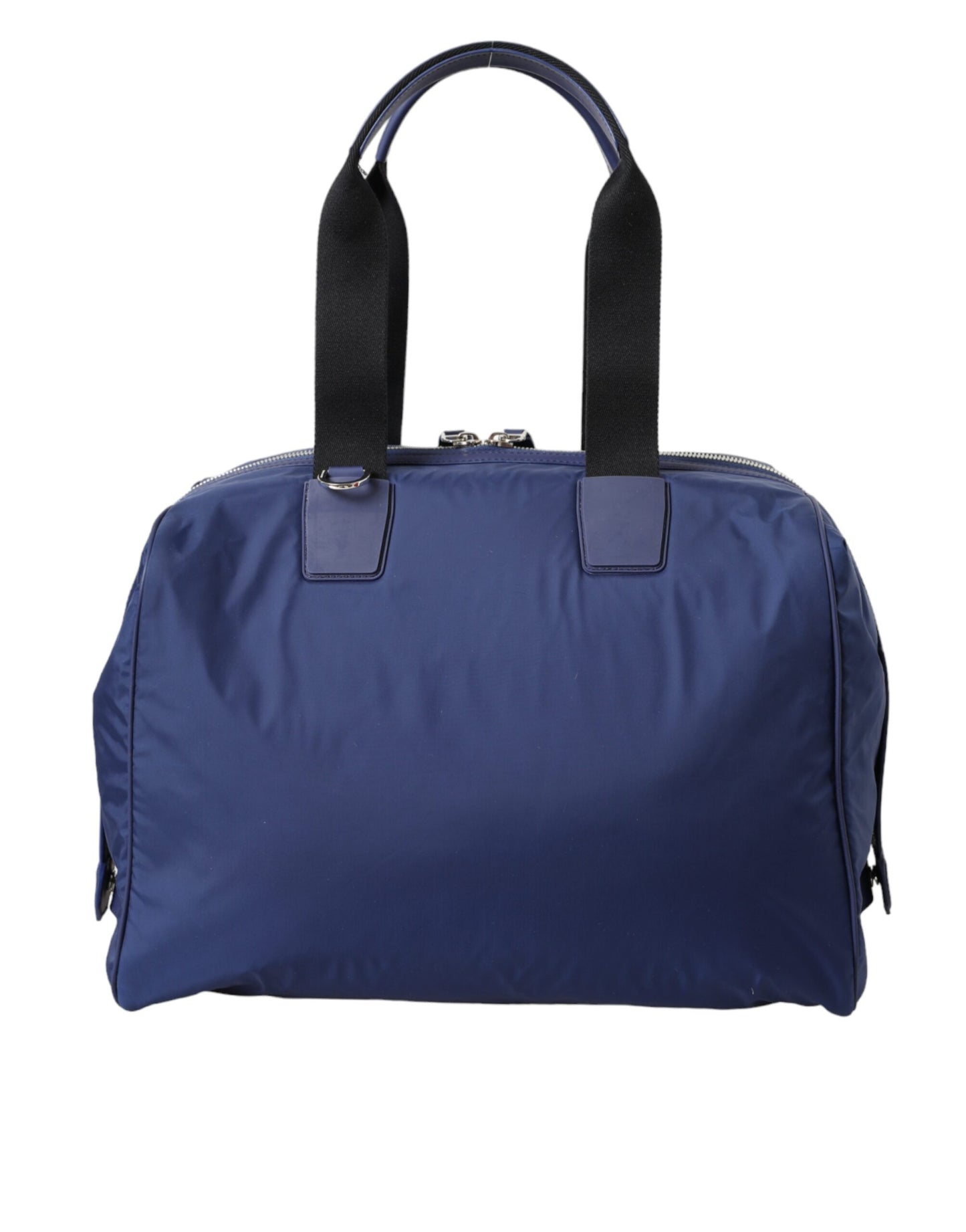 Dolce & Gabbana Blue Nylon Calfskin Hand Shoulder Duffel Bag Curated Luxury Accessories by Orvyn