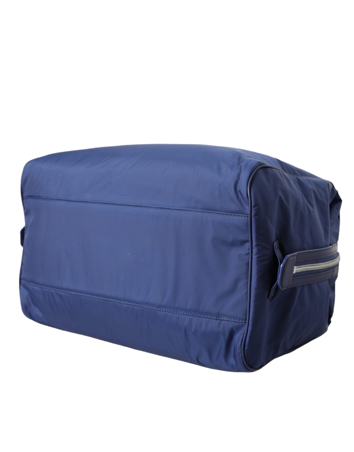 Dolce & Gabbana Blue Nylon Calfskin Hand Shoulder Duffel Bag Curated Luxury Accessories by Orvyn