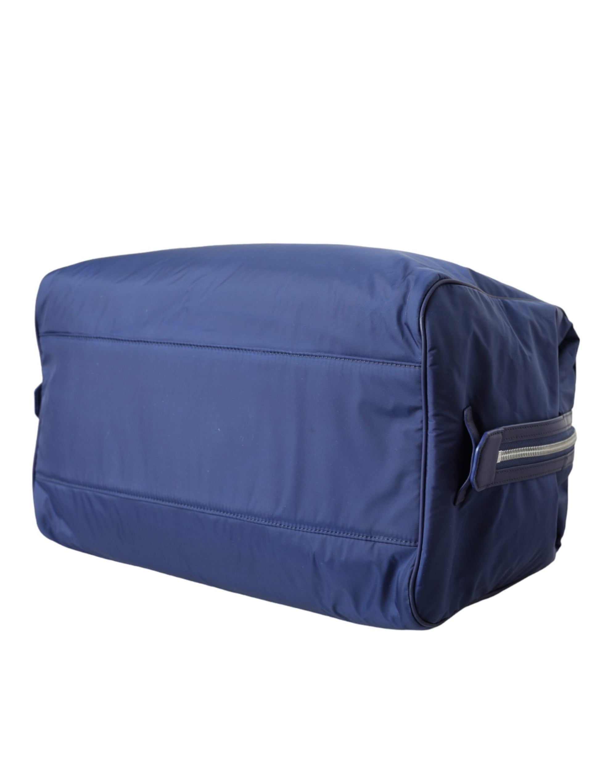 Dolce & Gabbana Blue Nylon Calfskin Hand Shoulder Duffel Bag Curated Luxury Accessories by Orvyn