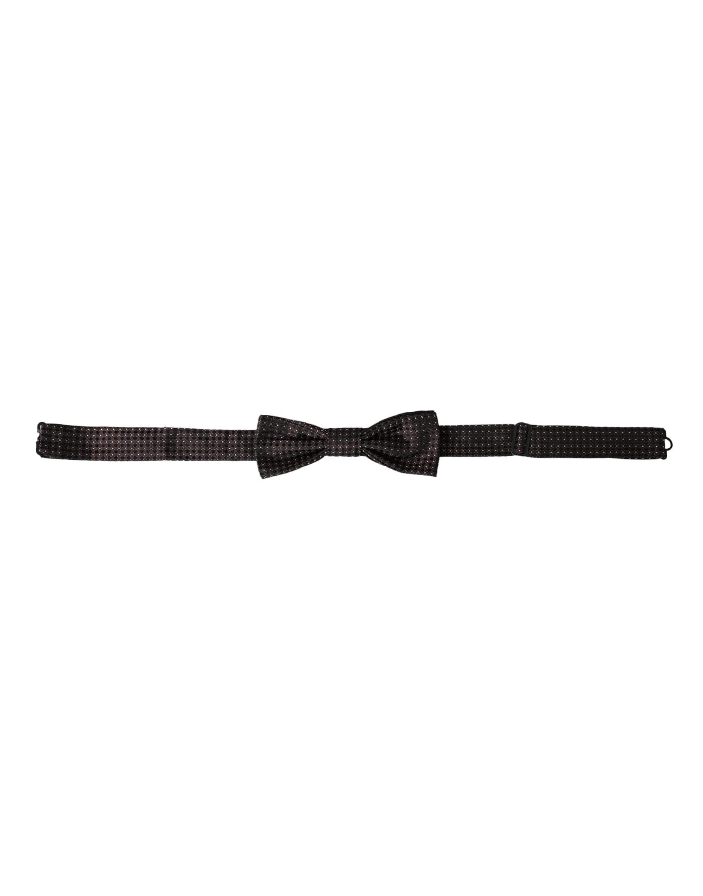 Dolce & Gabbana Brown Fantasy Silk Adjustable Neck Men Papillon Bow Tie Curated Luxury Accessories by Orvyn