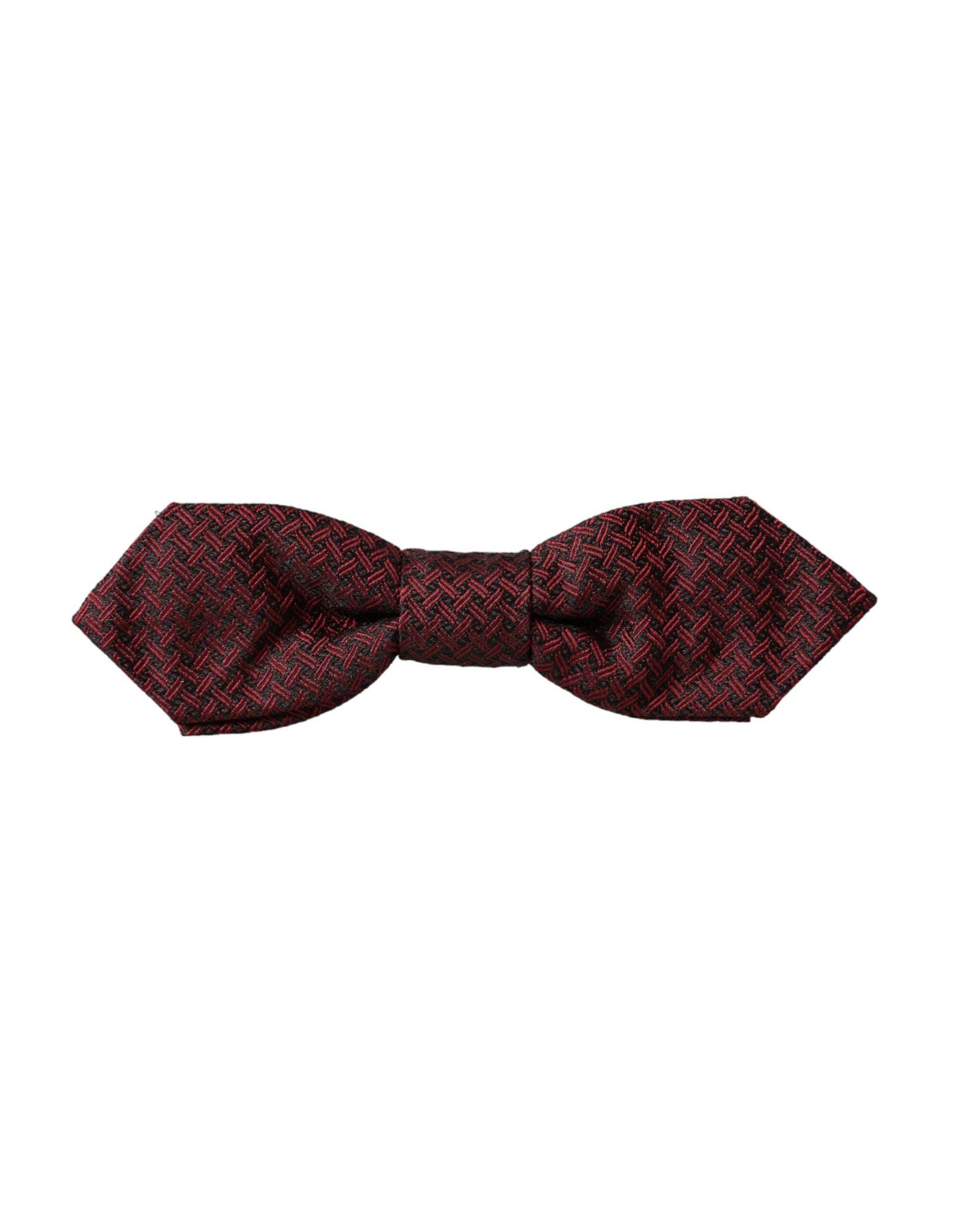 Dolce & Gabbana Red Silk Fantasy Adjustable Neck Men Bow Tie Curated Luxury Accessories by Orvyn