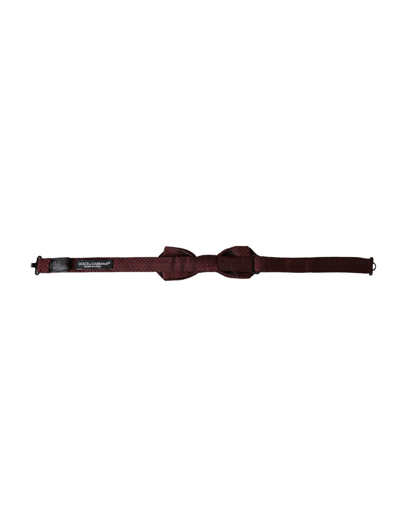 Dolce & Gabbana Red Silk Fantasy Adjustable Neck Men Bow Tie Curated Luxury Accessories by Orvyn