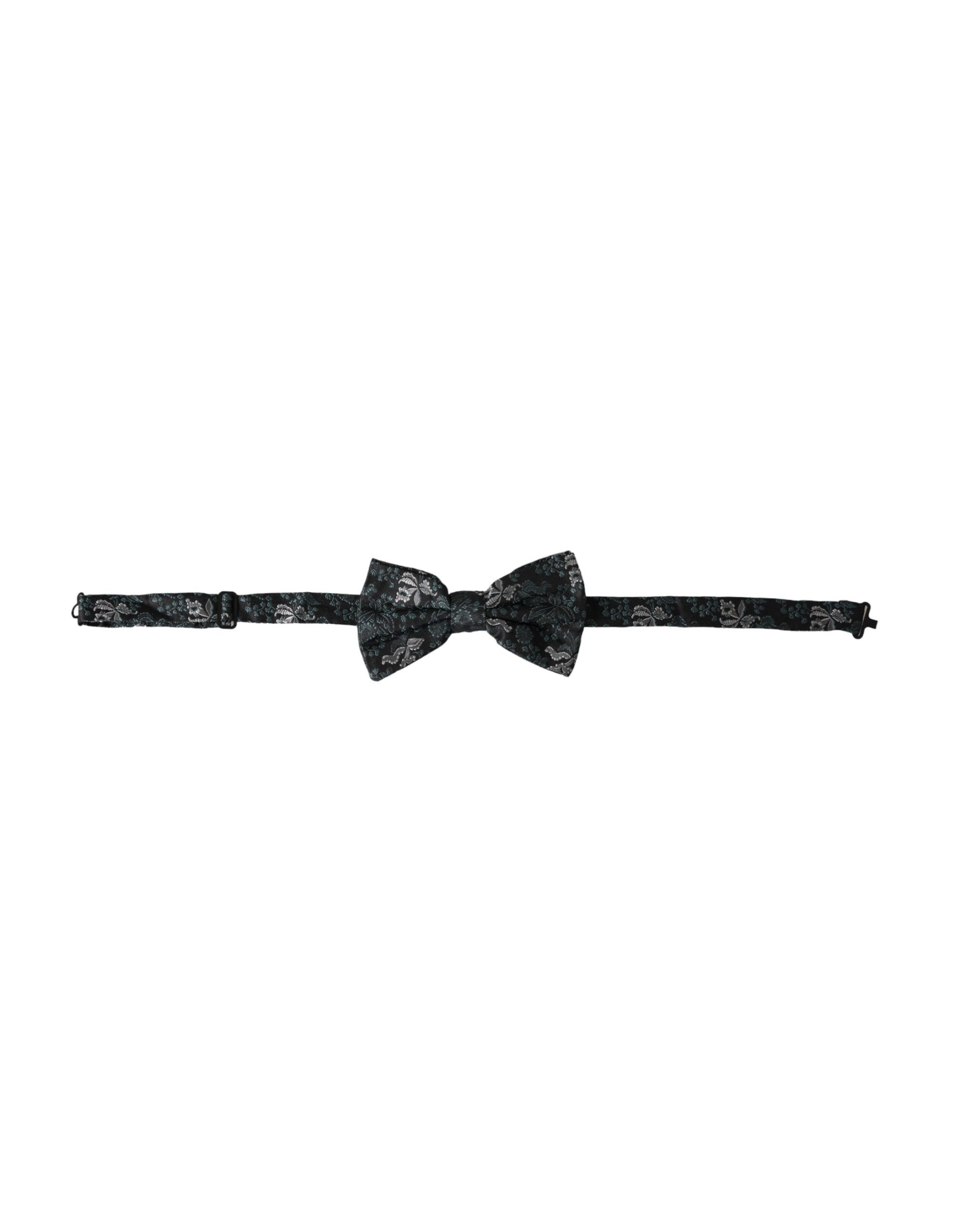 Dolce & Gabbana Multicolor Fantasy Floral Silk Adjustable Neck Men Bow Tie Curated Luxury Accessories by Orvyn