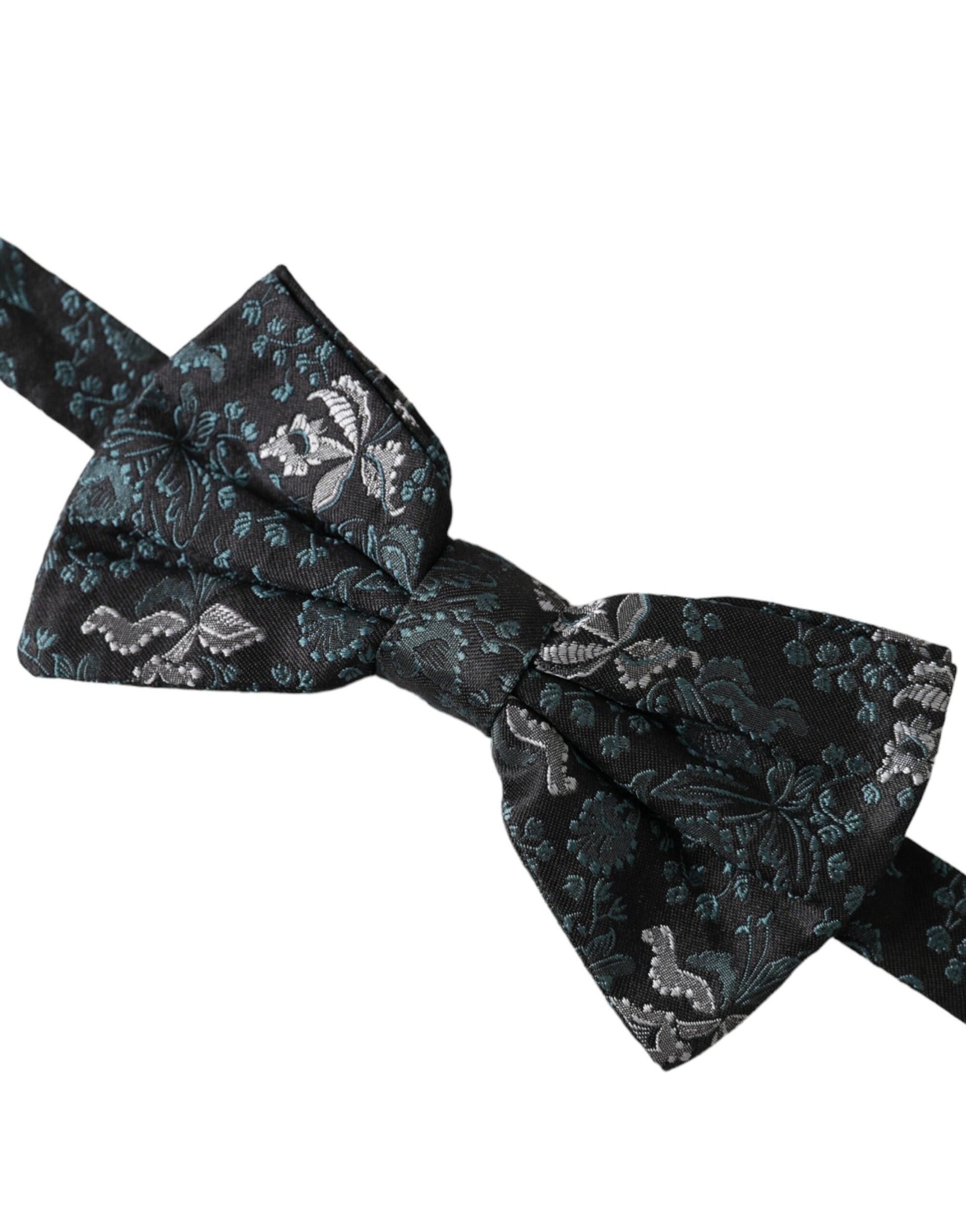 Dolce & Gabbana Multicolor Fantasy Floral Silk Adjustable Neck Men Bow Tie Curated Luxury Accessories by Orvyn