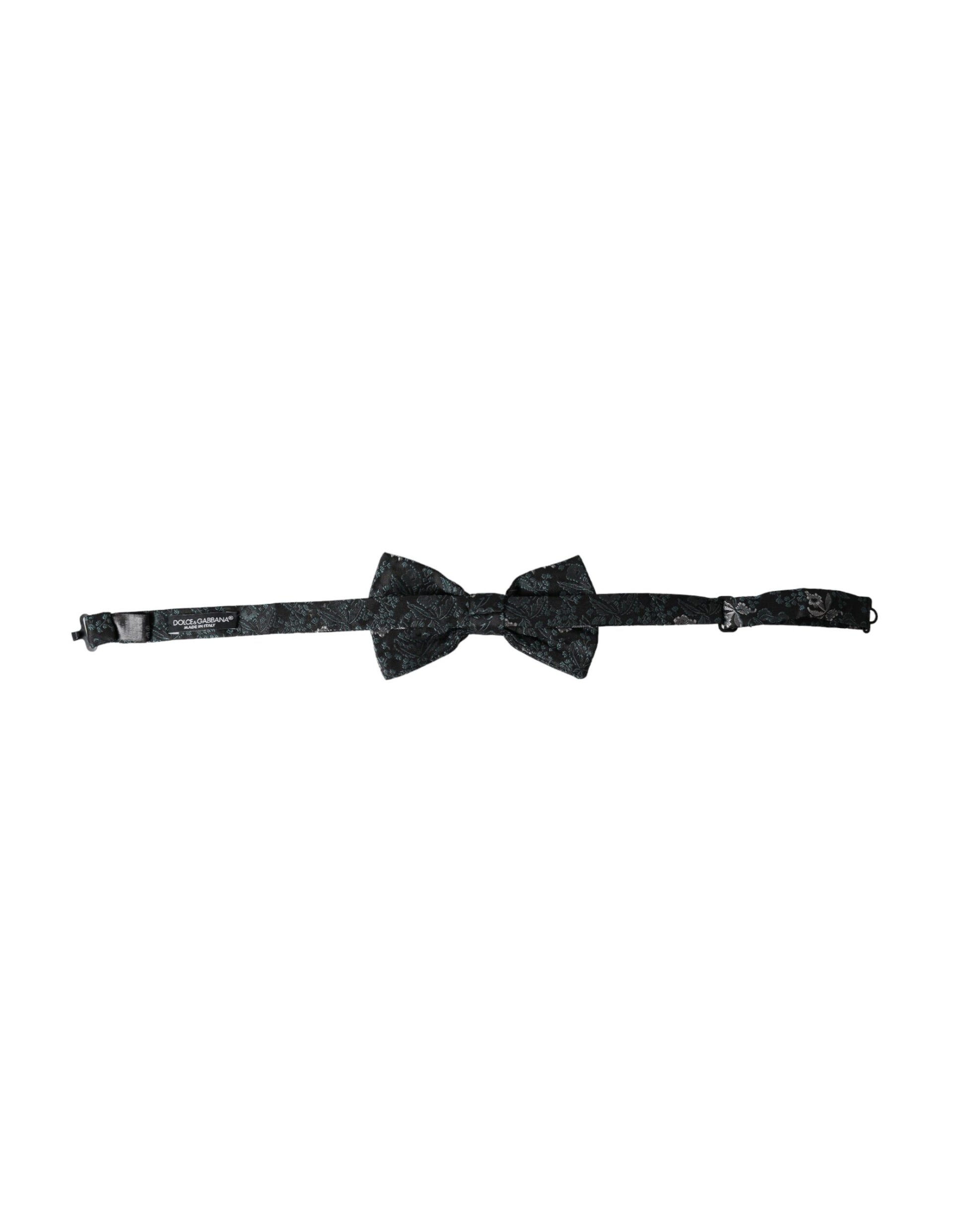 Dolce & Gabbana Multicolor Fantasy Floral Silk Adjustable Neck Men Bow Tie Curated Luxury Accessories by Orvyn