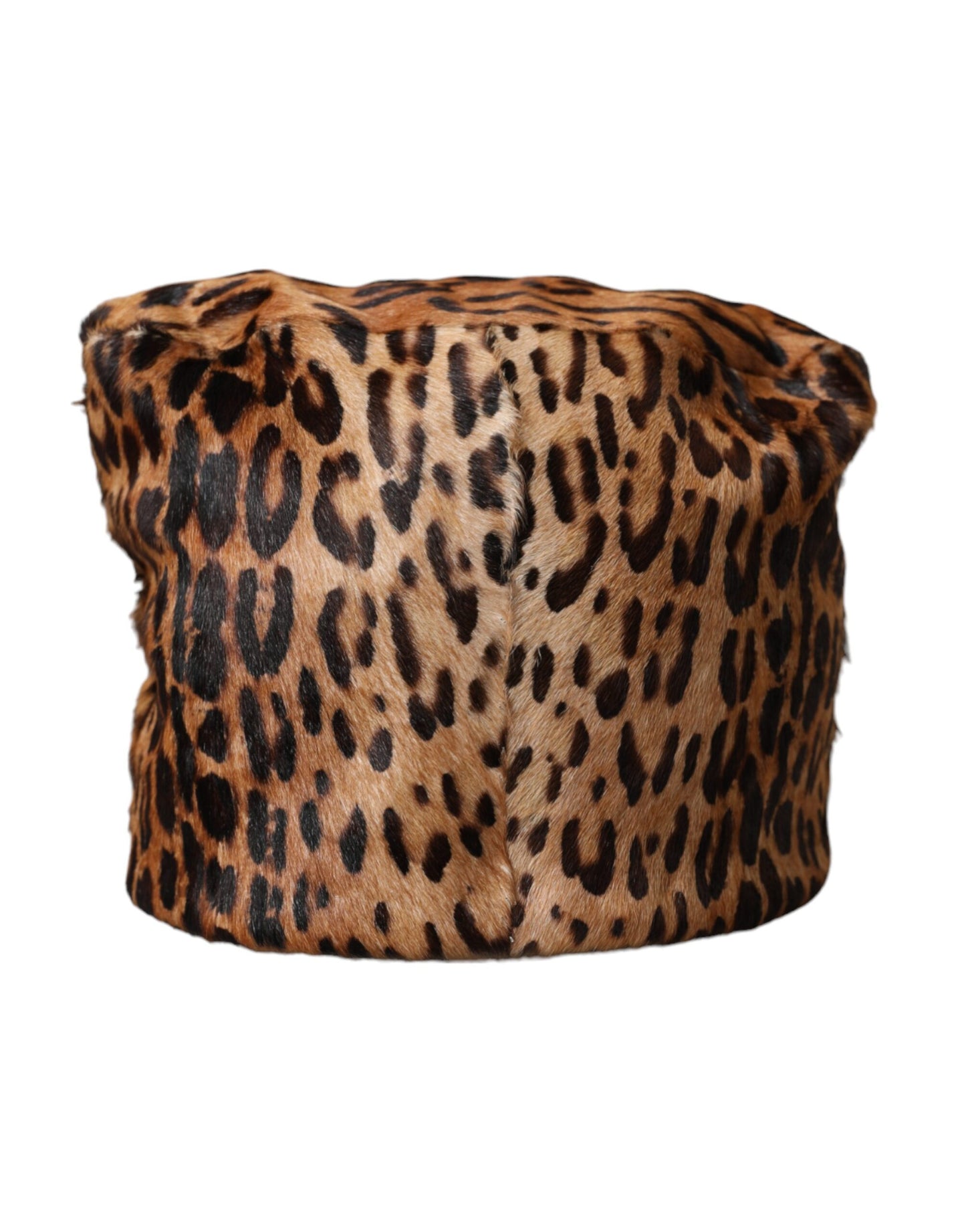 Dolce & Gabbana Brown Leopard Fur Women Bucket Hat Curated Luxury Accessories by Orvyn
