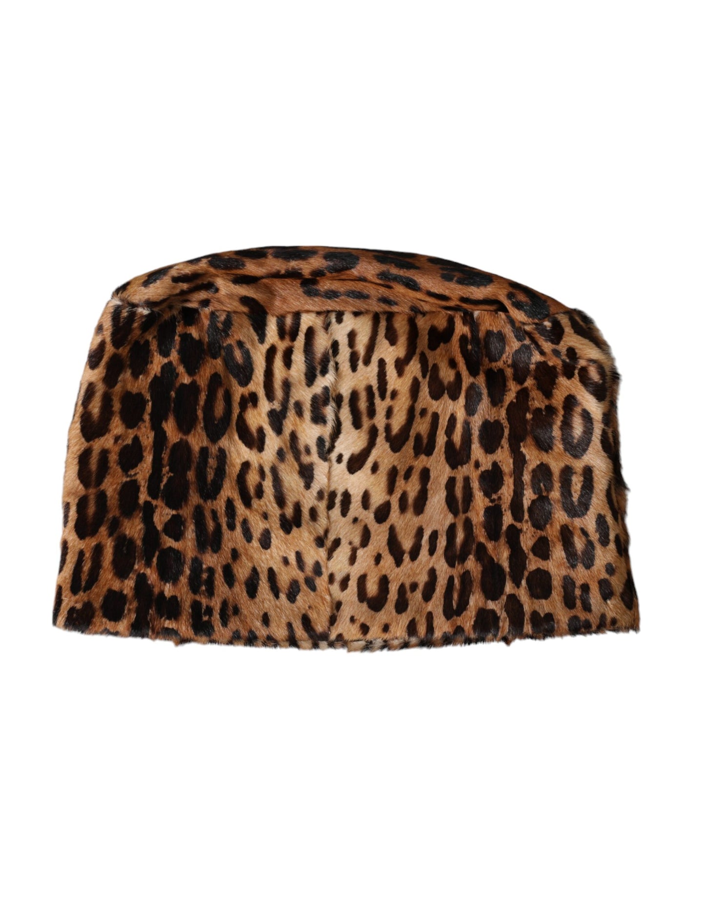 Dolce & Gabbana Brown Leopard Fur Women Bucket Hat Curated Luxury Accessories by Orvyn