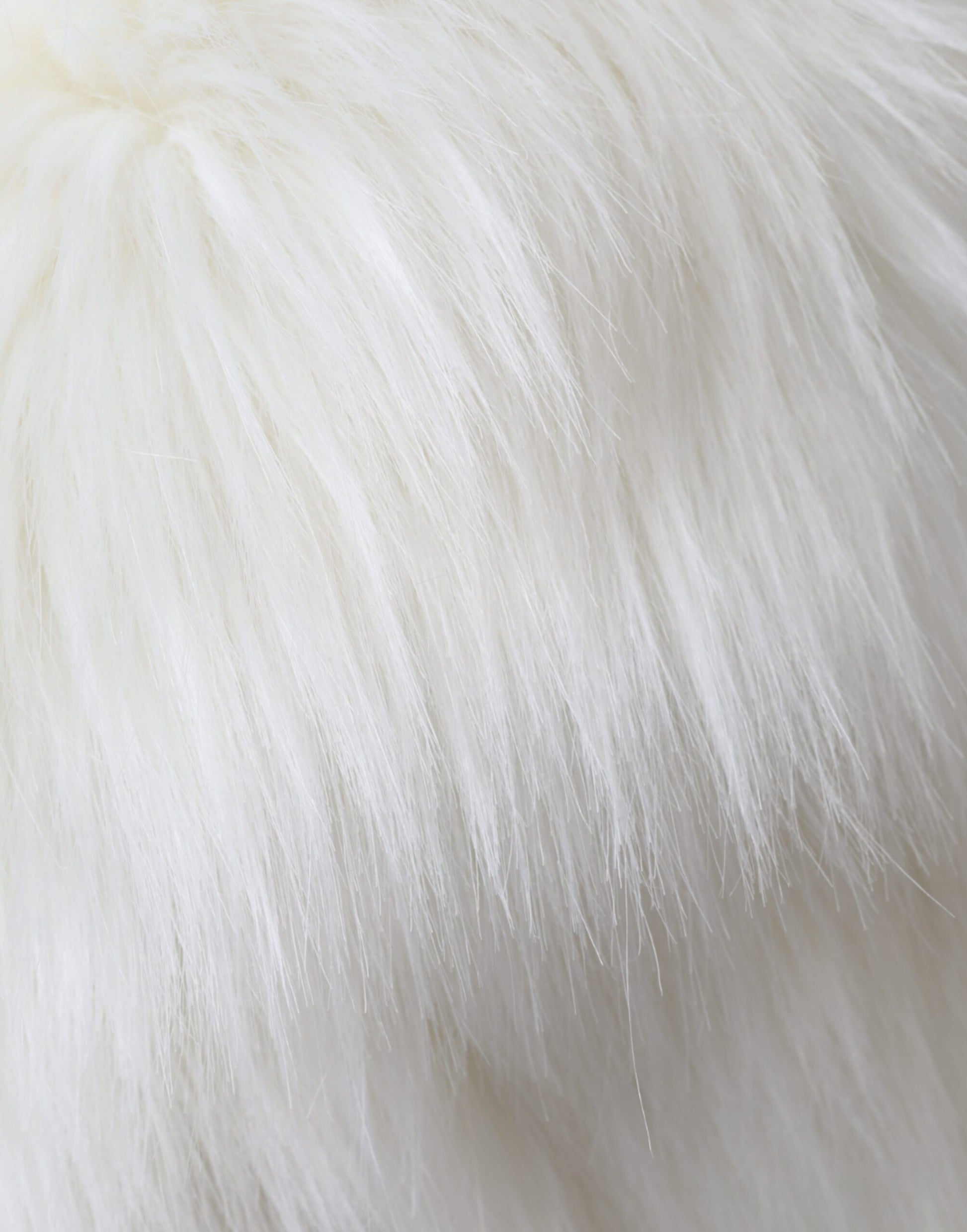 Dolce & Gabbana White Acrylic Fur Womens Bucket Hat Curated Luxury Accessories by Orvyn
