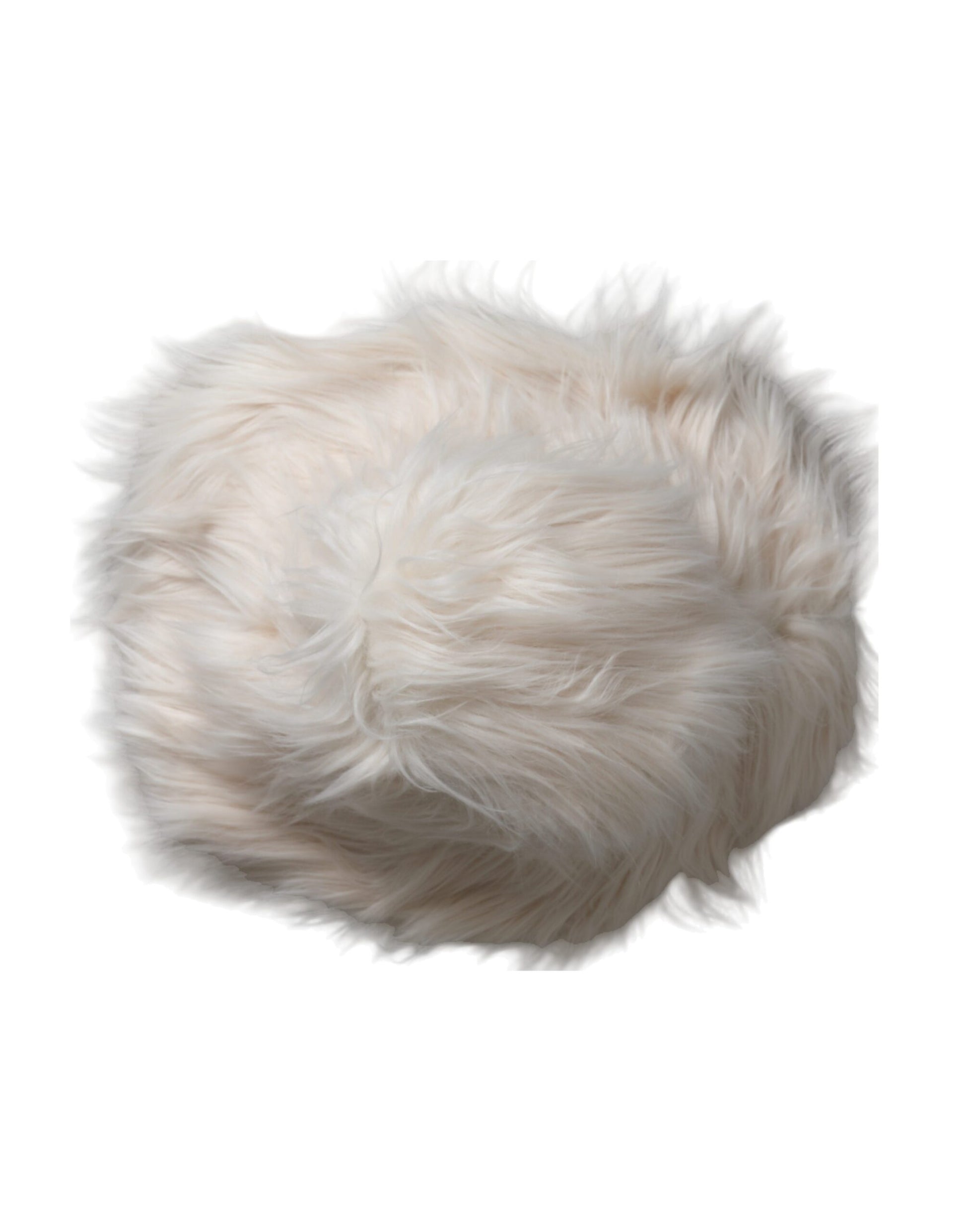 Dolce & Gabbana Off White Acrylic Fur Womens Bucket Hat Curated Luxury Accessories by Orvyn
