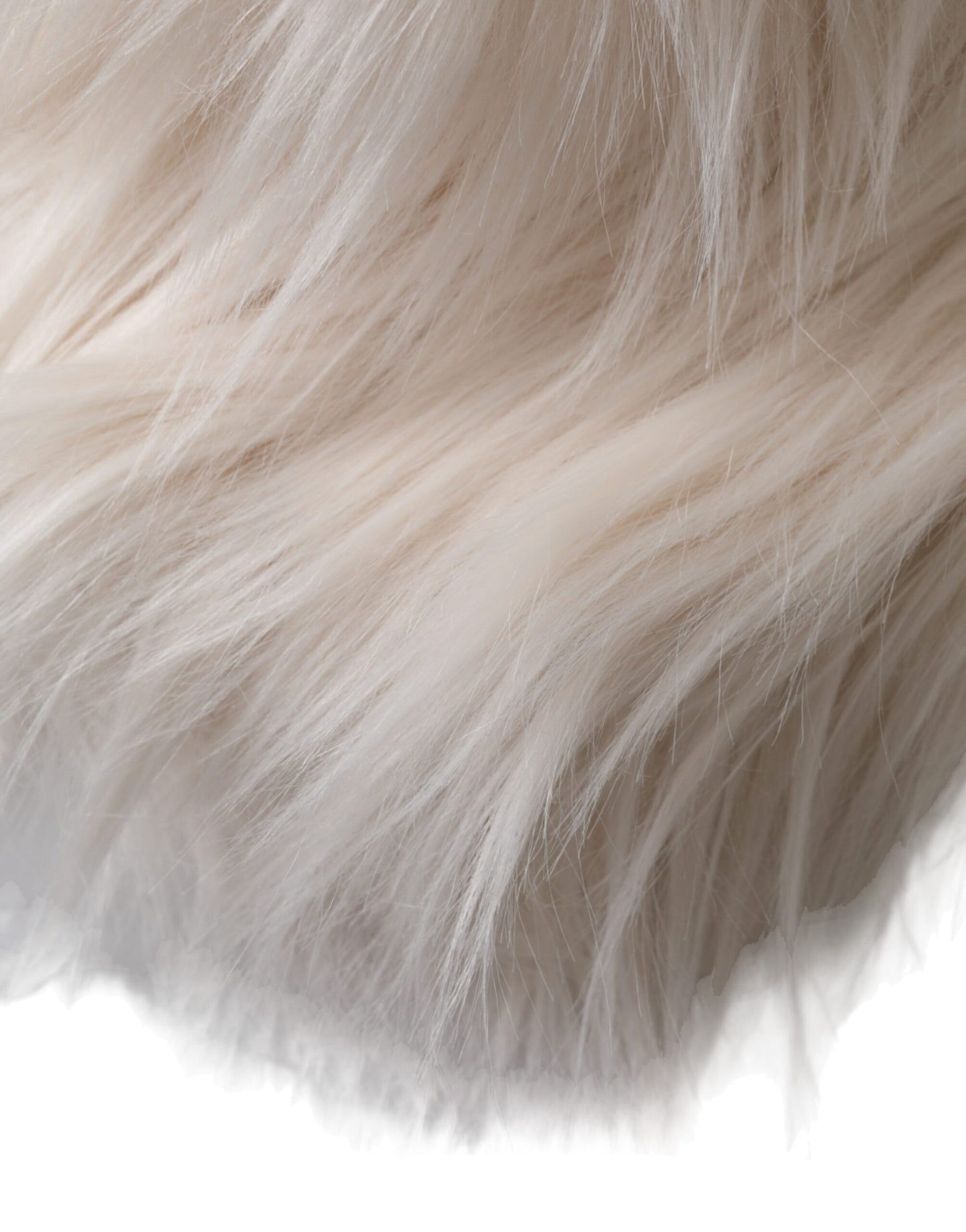 Dolce & Gabbana Off White Acrylic Fur Womens Bucket Hat Curated Luxury Accessories by Orvyn
