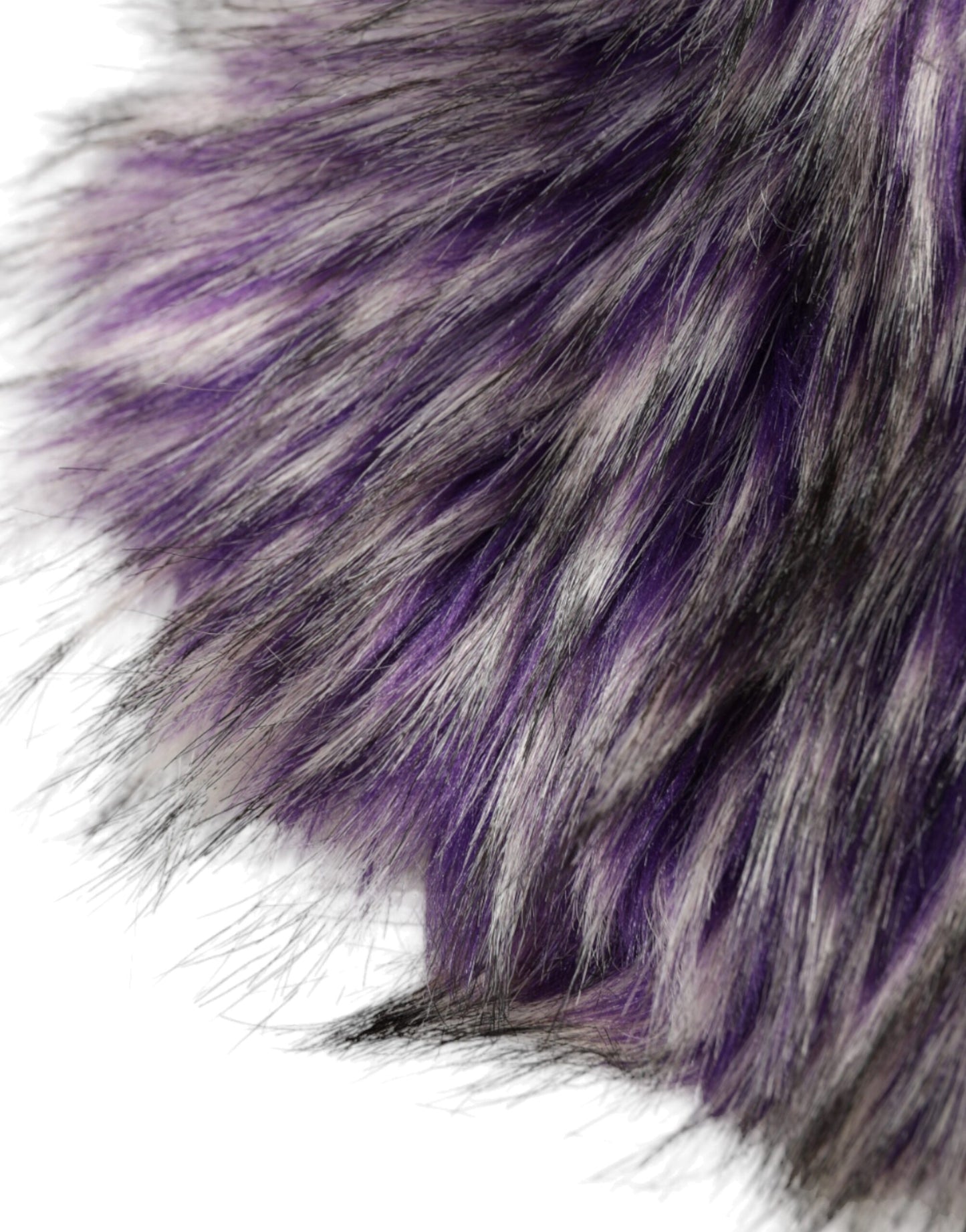 Dolce & Gabbana Purple Faux Fur Whole Head Wrap Hat Curated Luxury Accessories by Orvyn