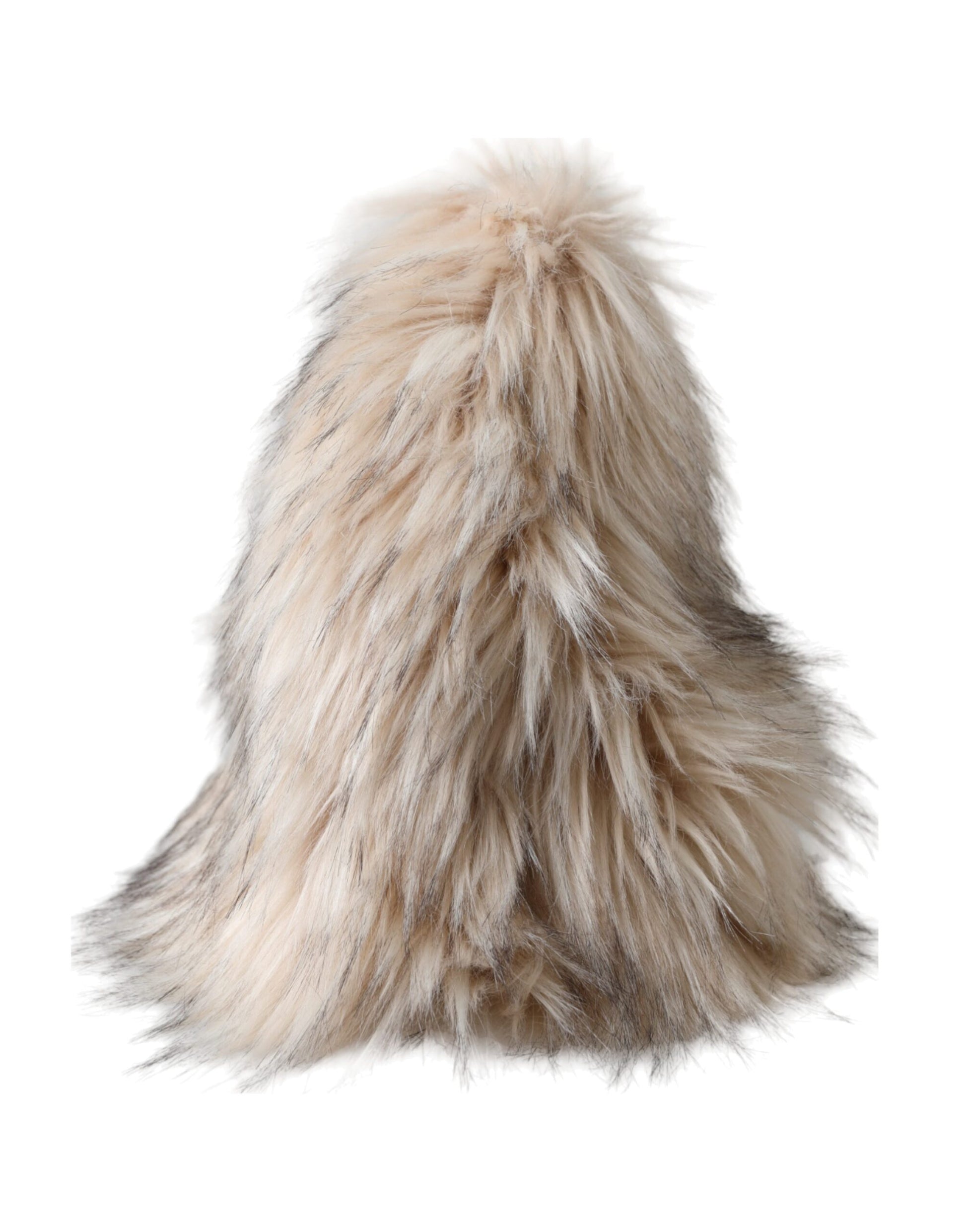 Dolce & Gabbana Beige Acrylic Fur Women Bucket Hat Curated Luxury Accessories by Orvyn