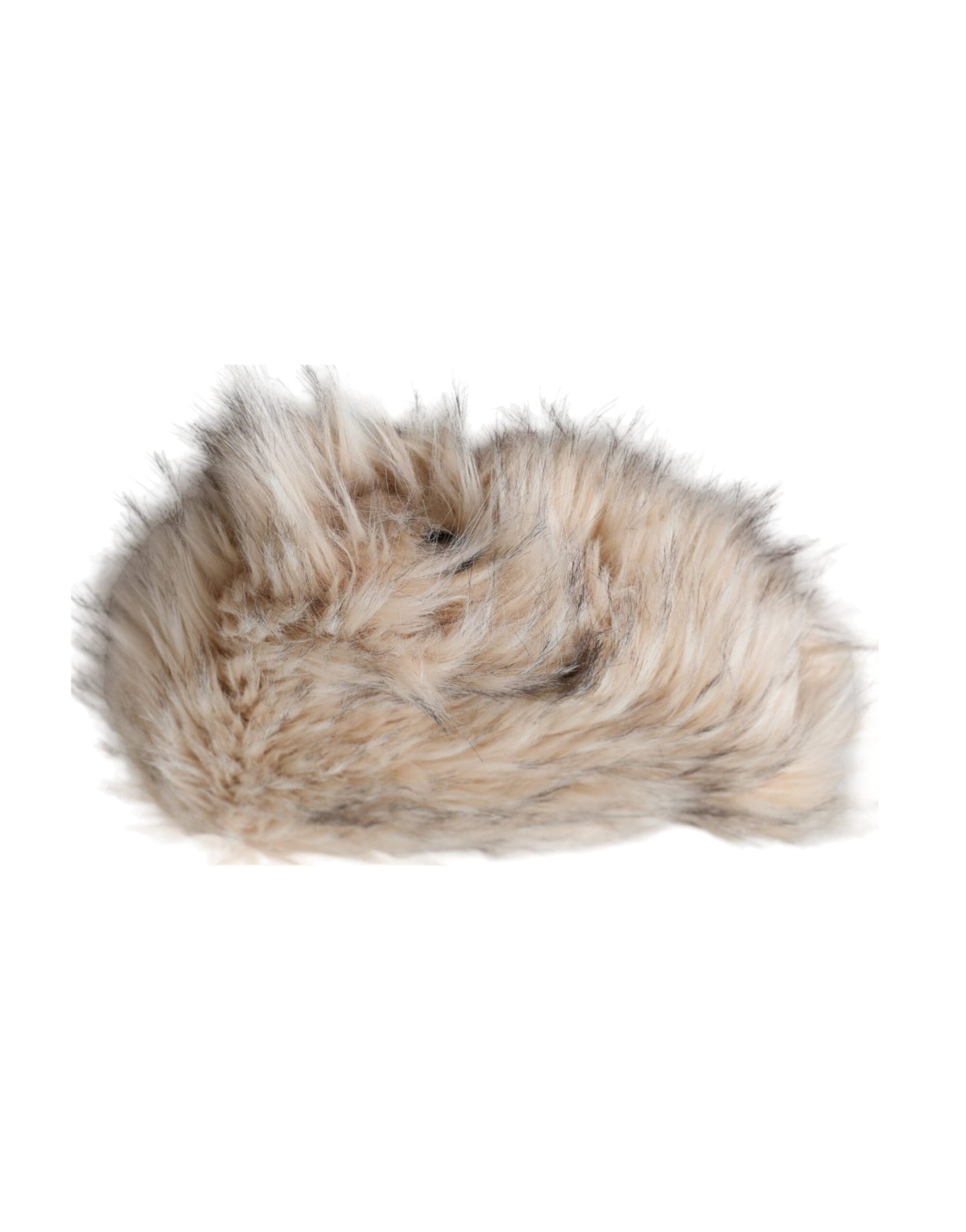 Dolce & Gabbana Beige Acrylic Fur Women Bucket Hat Curated Luxury Accessories by Orvyn