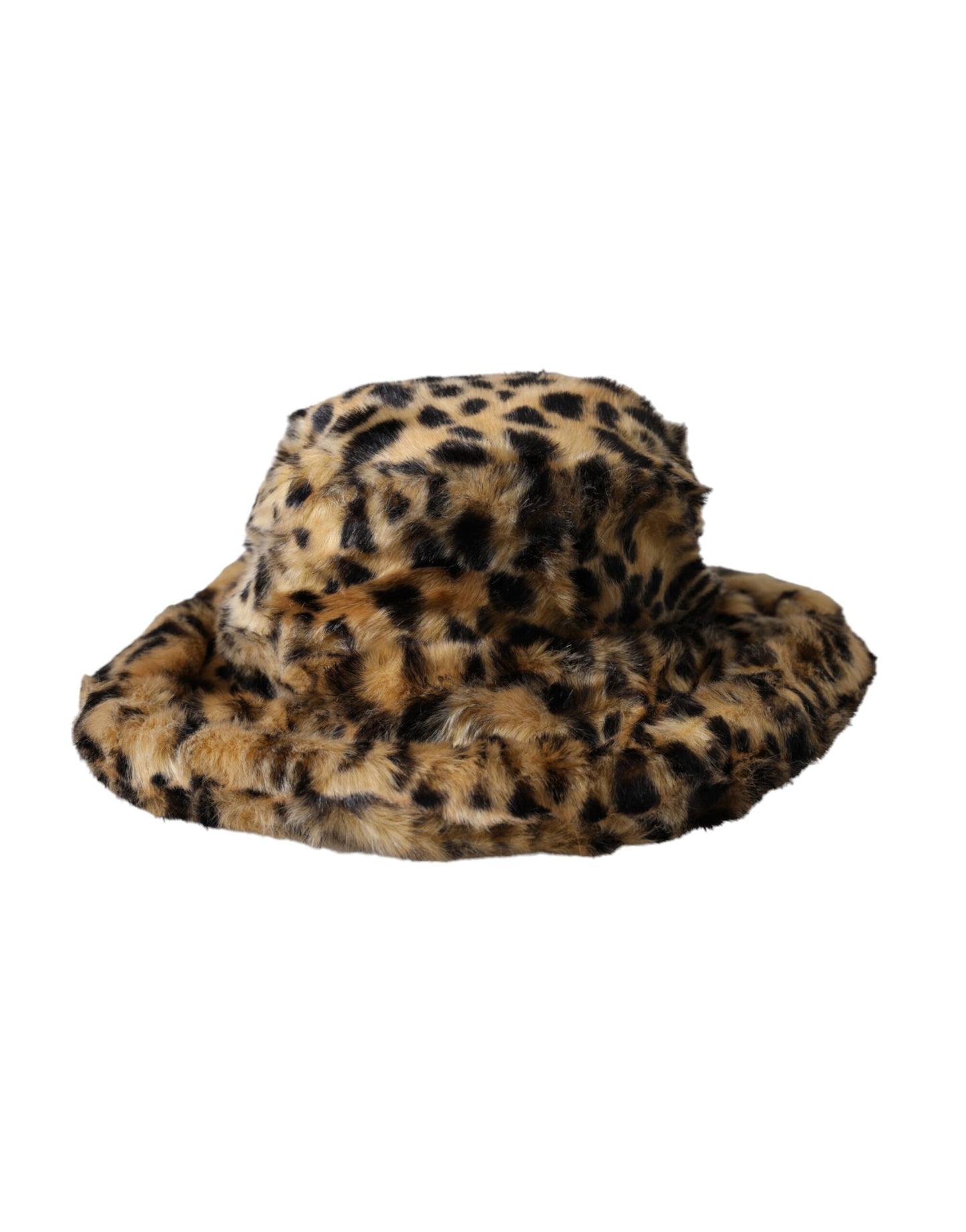 Dolce & Gabbana Brown Leopard Fur Women Bucket Hat Curated Luxury Accessories by Orvyn