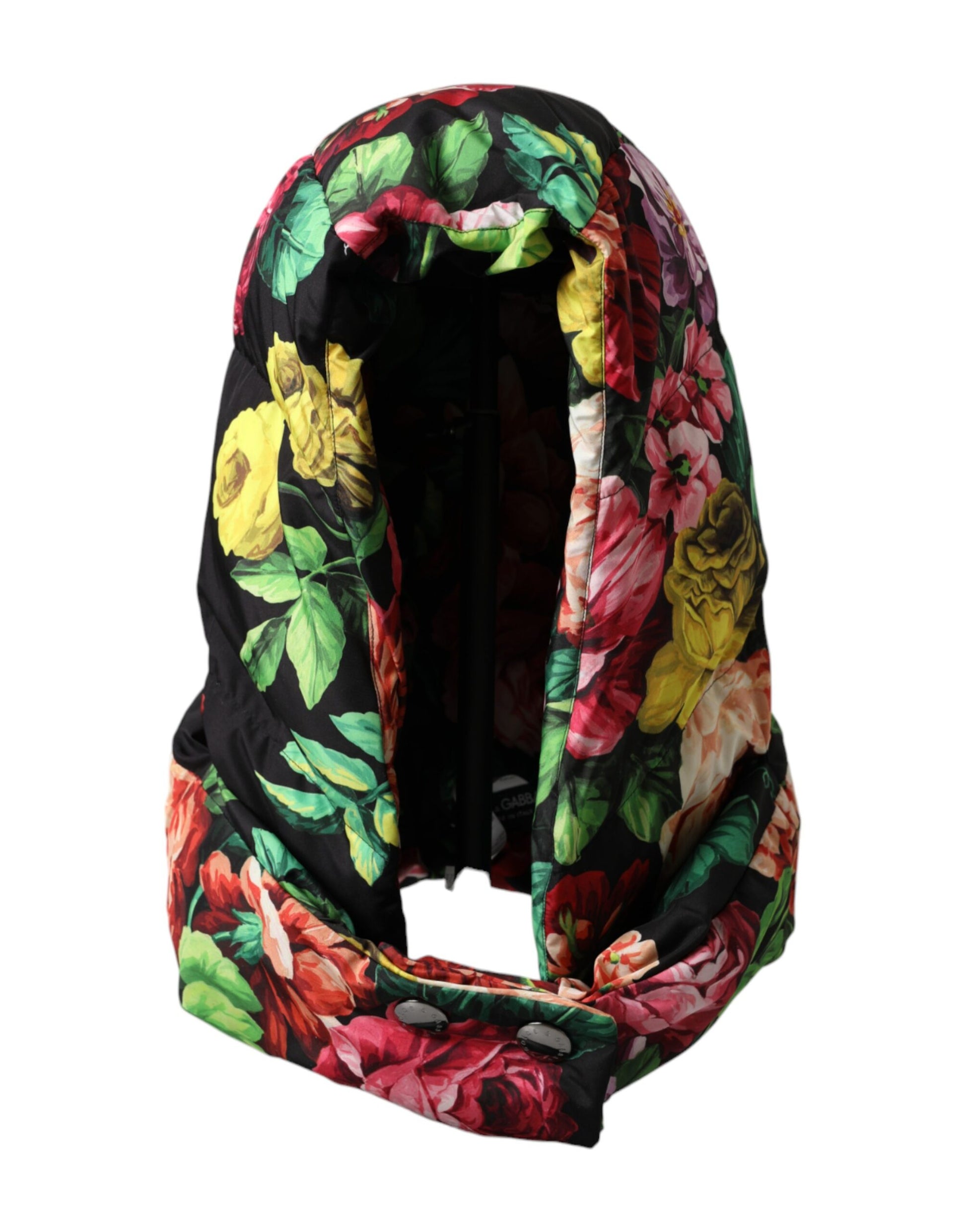 Dolce & Gabbana Hat Multicolor Floral Whole Head Wrap Hat Curated Luxury Accessories by Orvyn