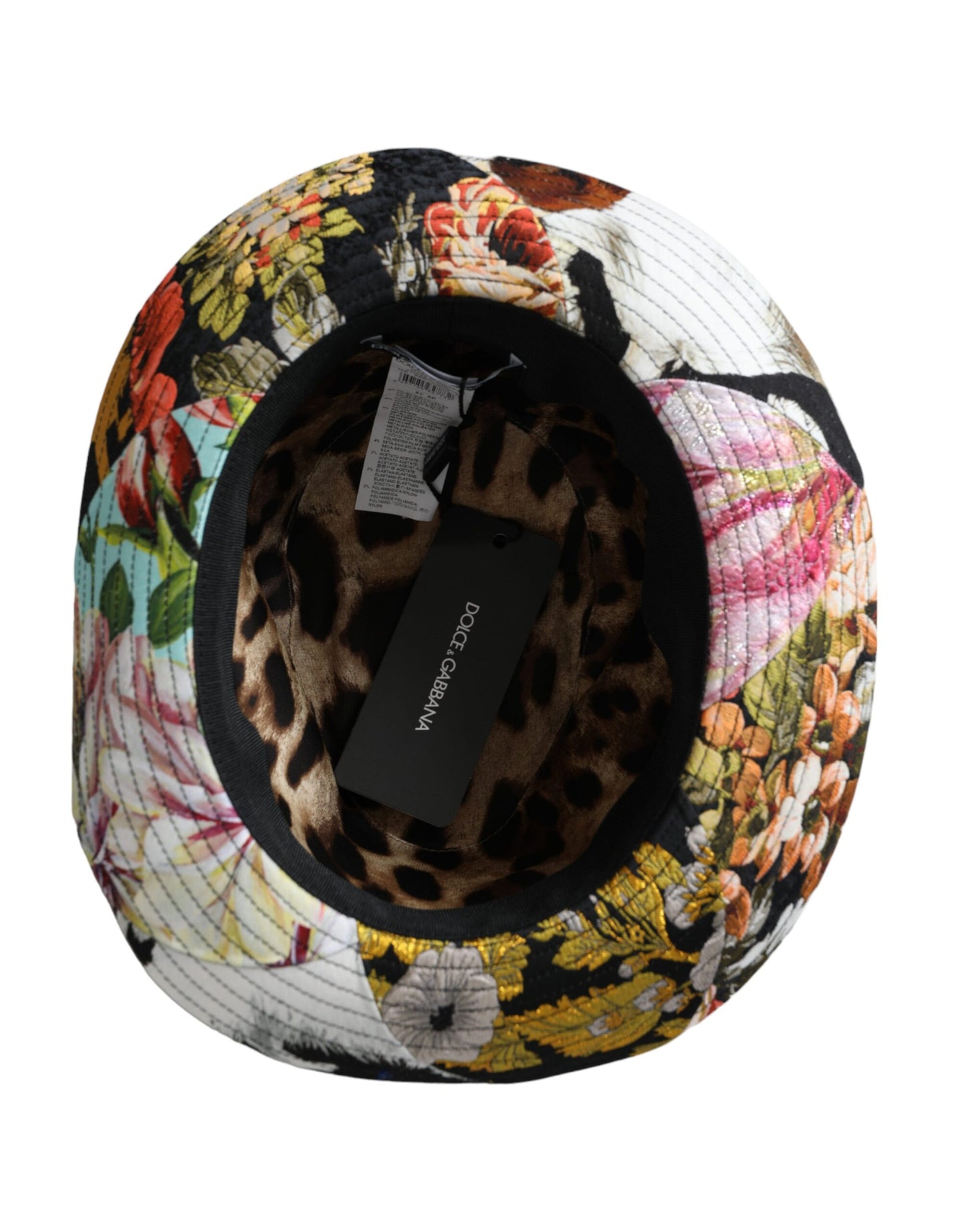 Dolce & Gabbana Multicolor Patchwork Women Fedora Wide Brim Hat Curated Luxury Accessories by Orvyn