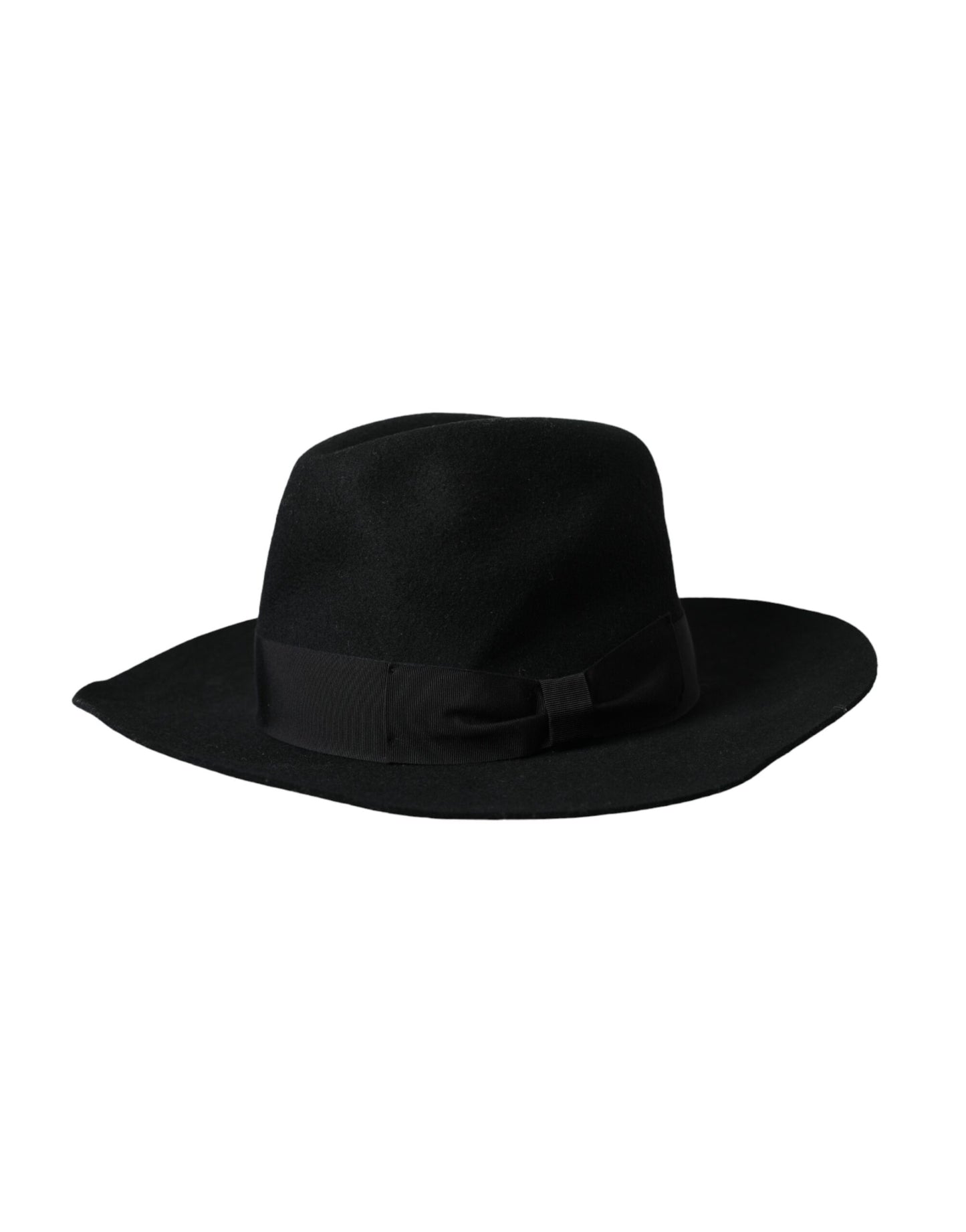 Dolce & Gabbana Black Rabbit Fedora Trilby Women Hat Curated Luxury Accessories by Orvyn