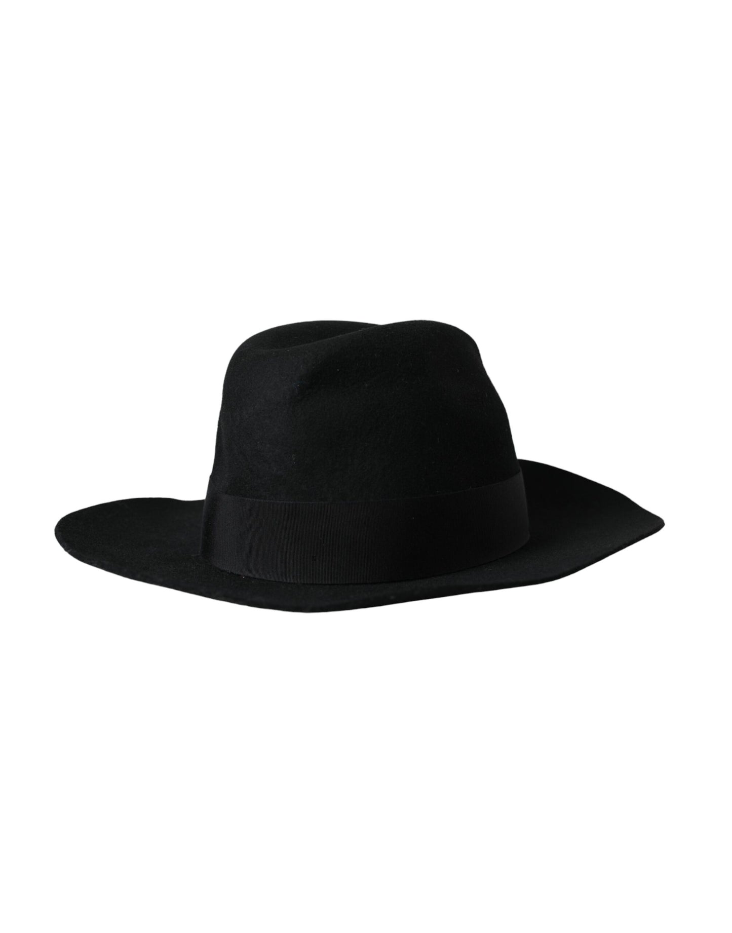 Dolce & Gabbana Black Rabbit Fedora Trilby Women Hat Curated Luxury Accessories by Orvyn
