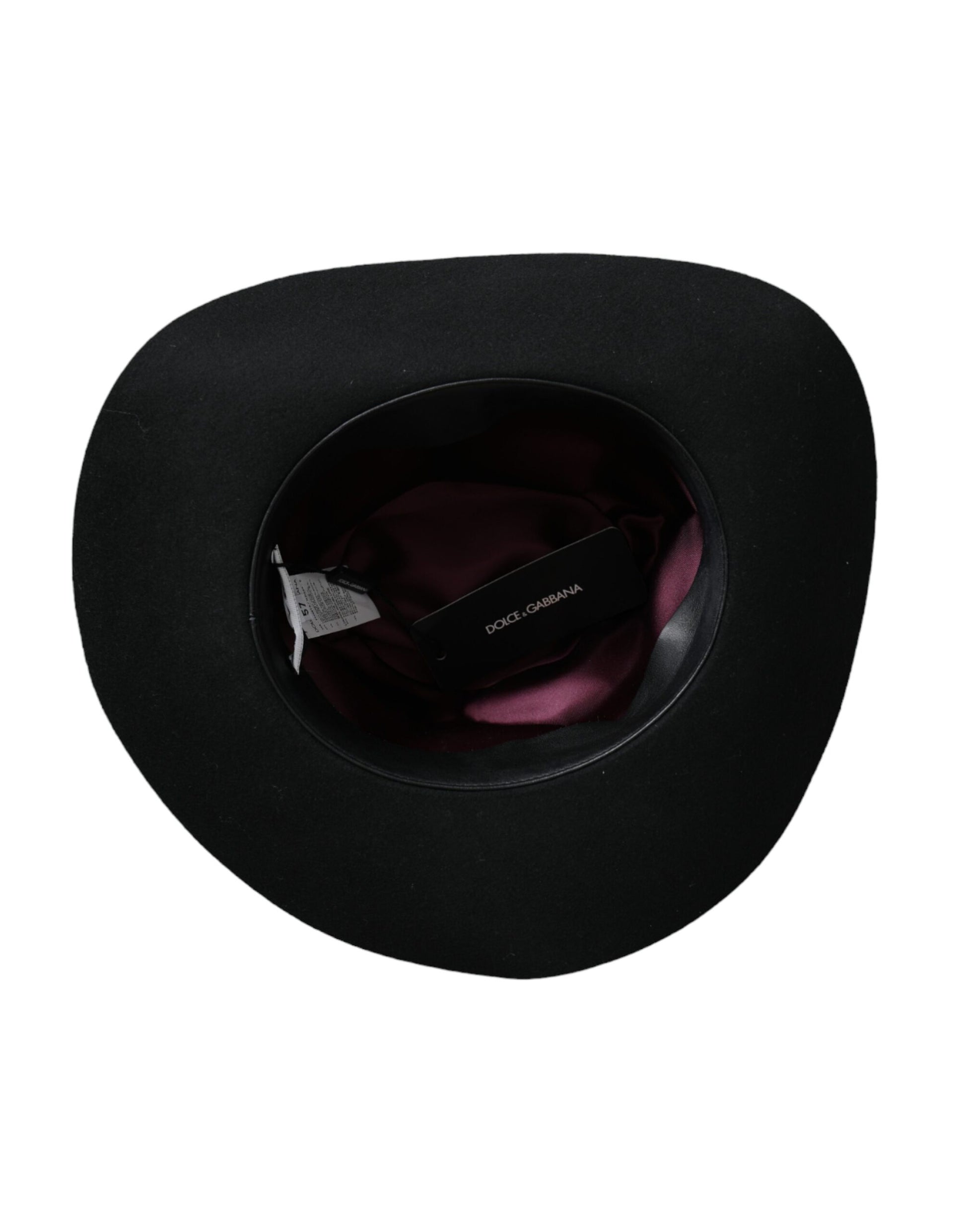 Dolce & Gabbana Black Rabbit Fedora Trilby Women Hat Curated Luxury Accessories by Orvyn