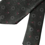 Dolce & Gabbana Dark Gray 100% Silk Fantasy Adjustable Men Tie Curated Luxury Accessories by Orvyn