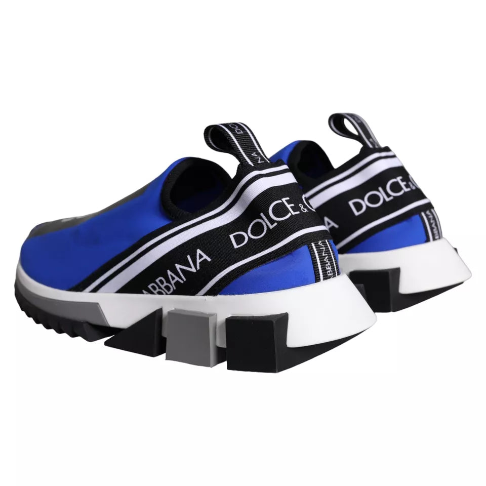 Dolce & Gabbana Blue Logo Low Top Sorrento Sneakers Shoes Curated Luxury Accessories by Orvyn