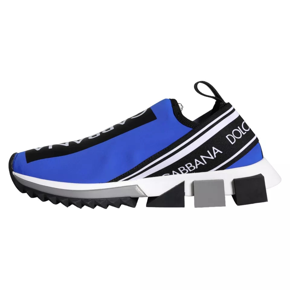 Dolce & Gabbana Blue Logo Low Top Sorrento Sneakers Shoes Curated Luxury Accessories by Orvyn
