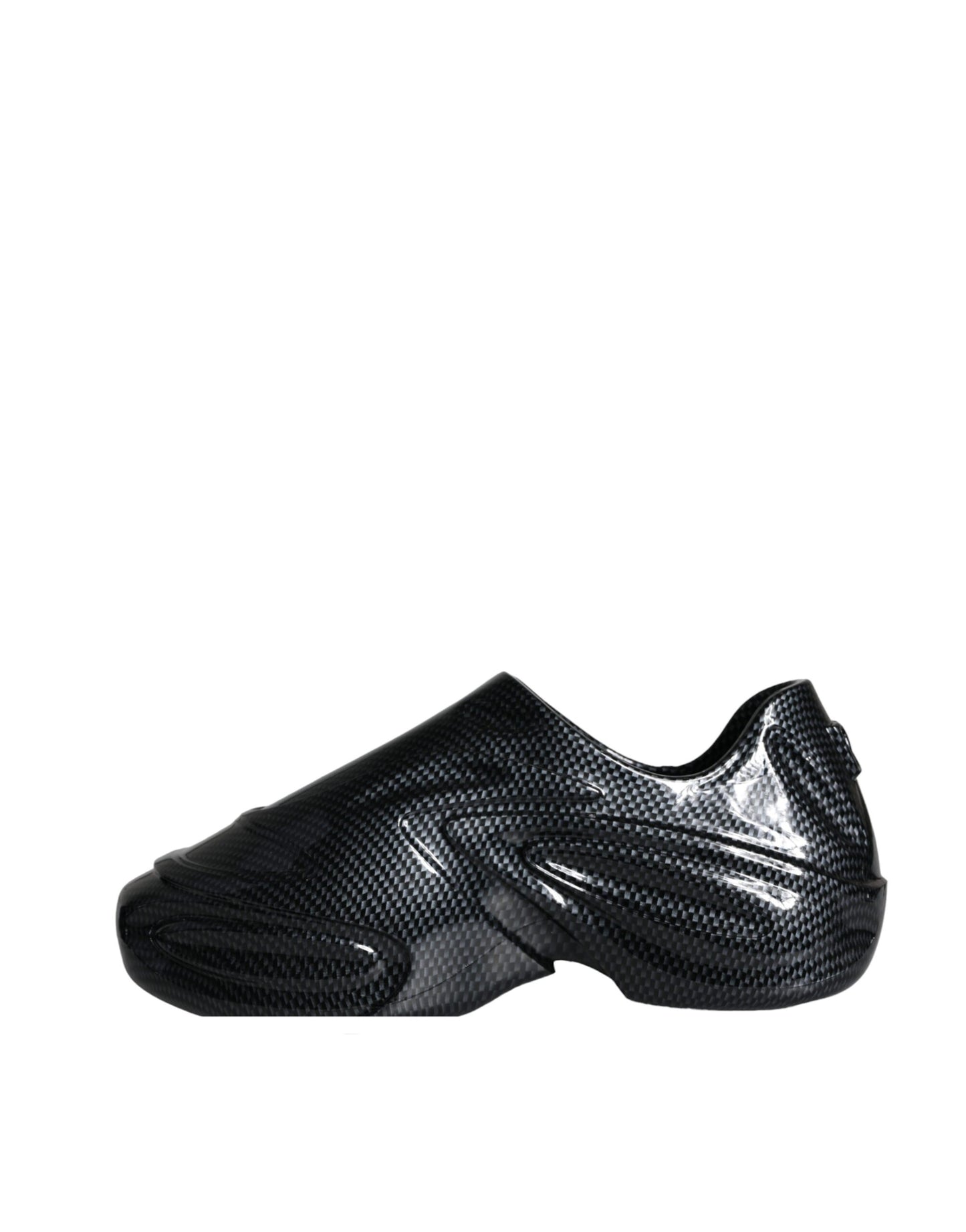 Dolce & Gabbana Black Foiled Rubber Toy Low Top Men Sneakers Shoes Curated Luxury Accessories by Orvyn