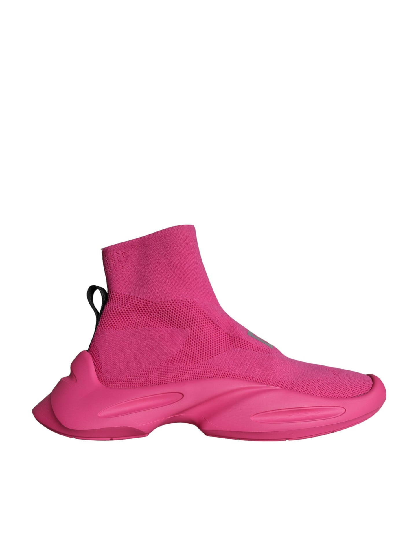 Dolce & Gabbana Pink Logo Print Slip On Socks Sneakers Shoes Curated Luxury Accessories by Orvyn